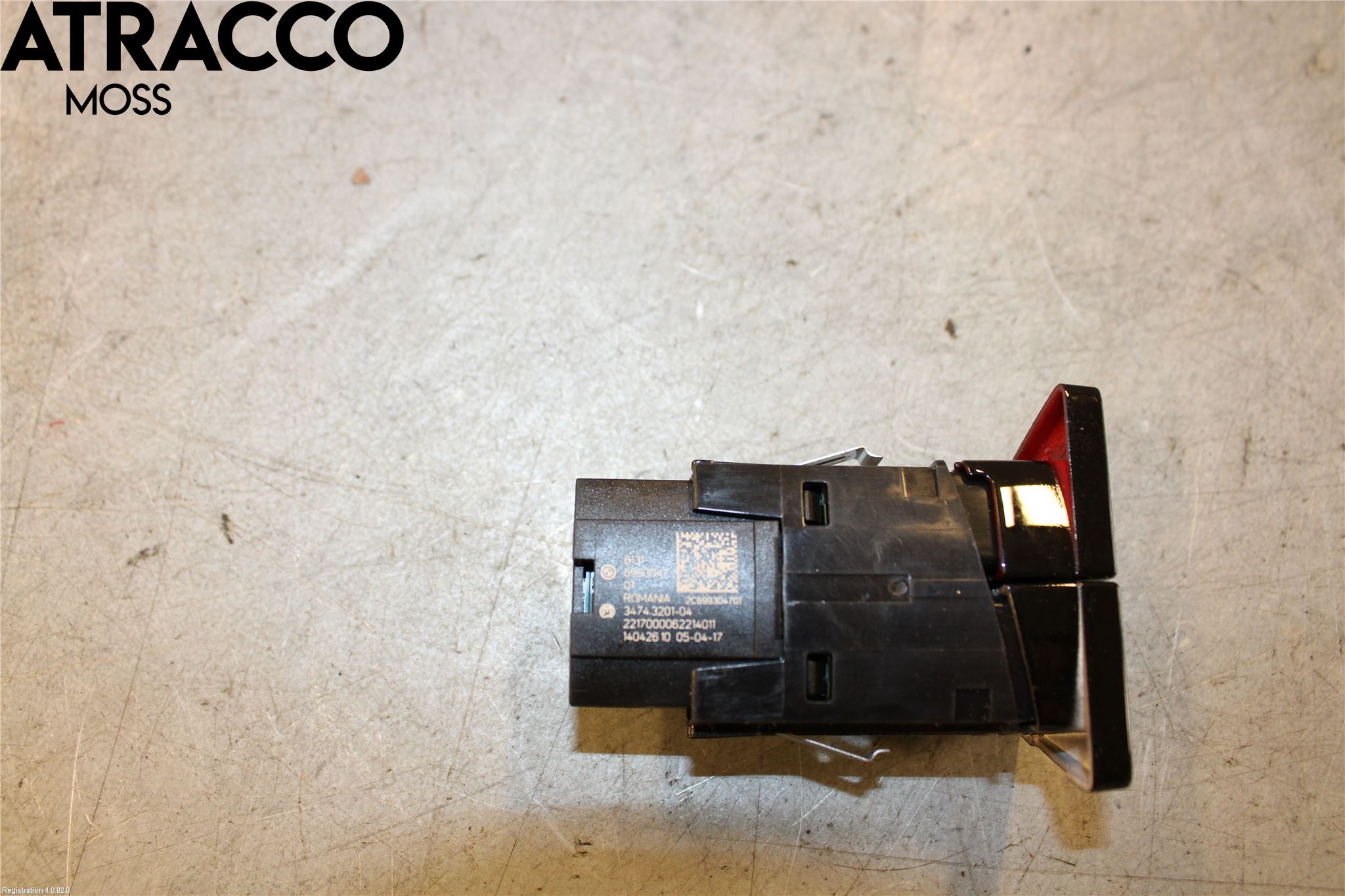 BMW 5 G30/G31/F90 17-23 Bryter Varsel (Nødblink)