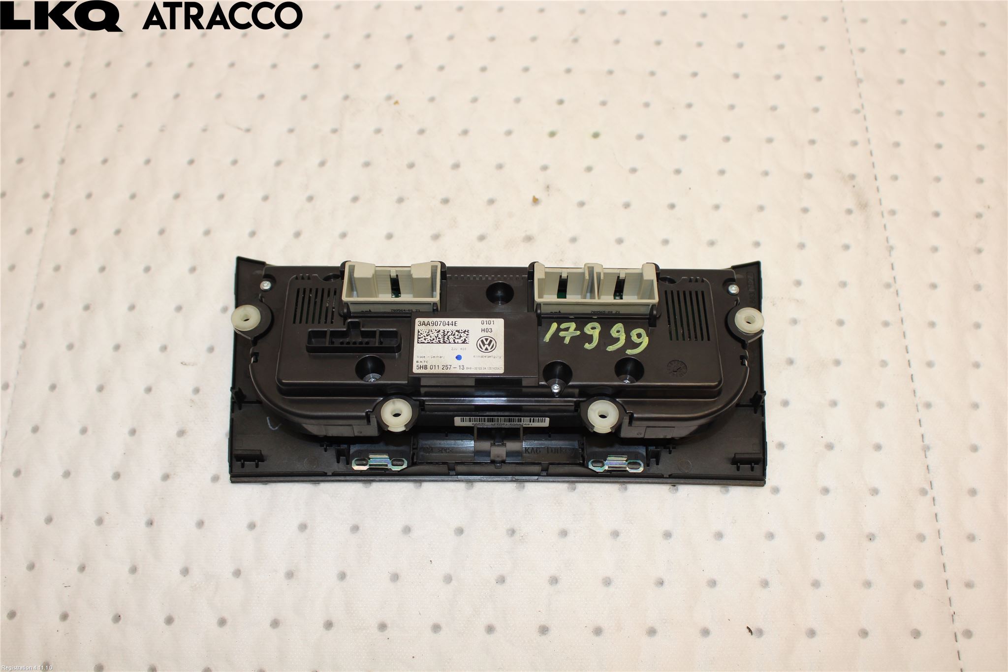 Volkswagen VW PASSAT 11-14 Varme Ac Betjening-Display
