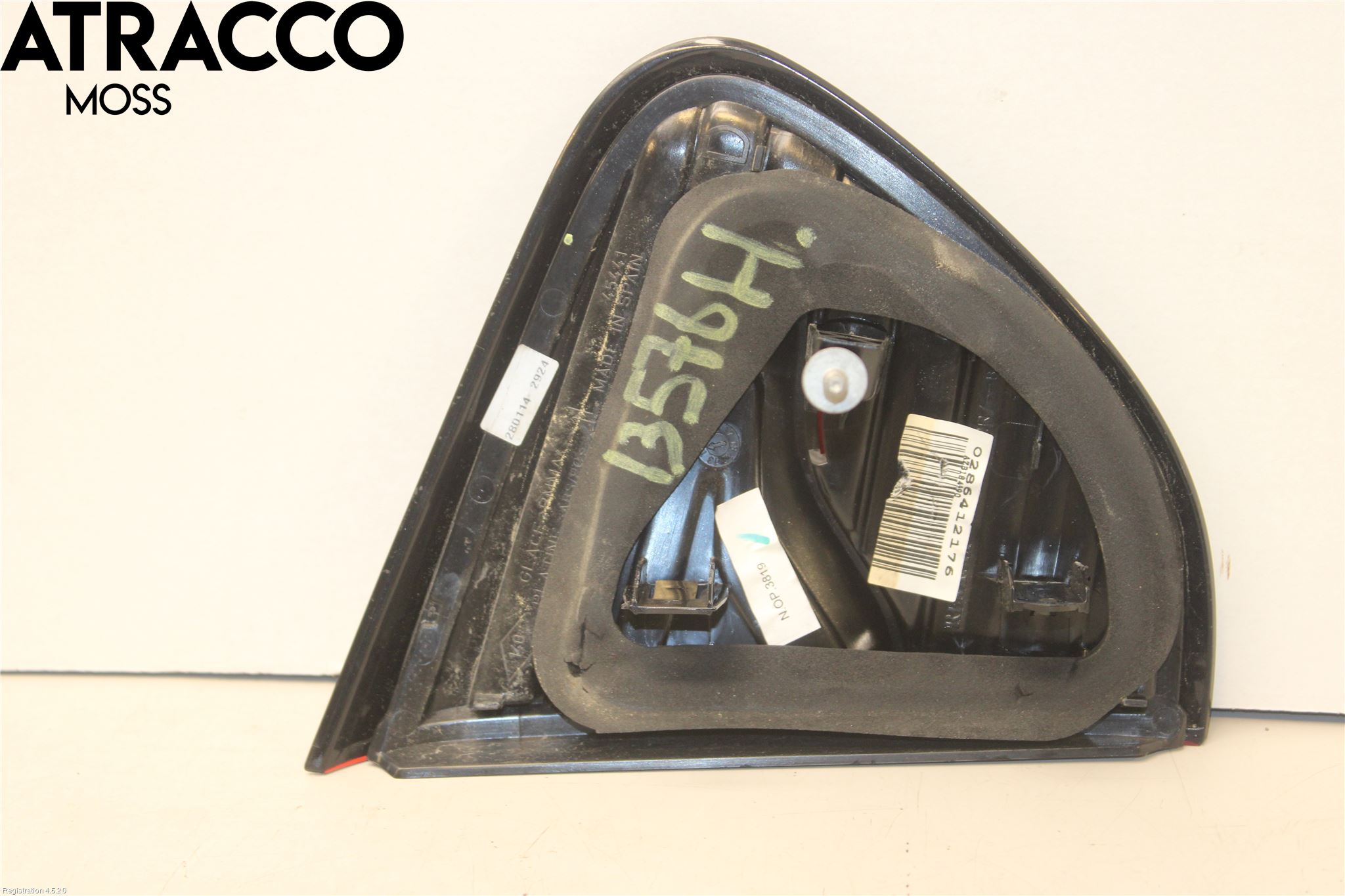 Renault CAPTUR 13-19 Baklykt Høyre  På Luke(Indre)