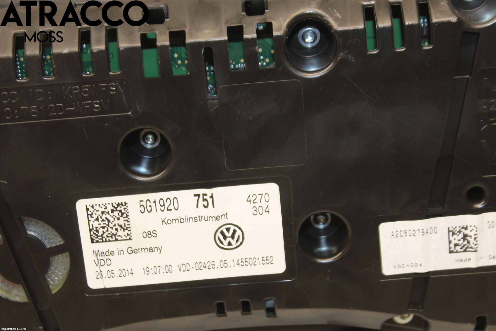 Volkswagen VW GOLF / E-GOLF VII 13-20 Instr Kombinert