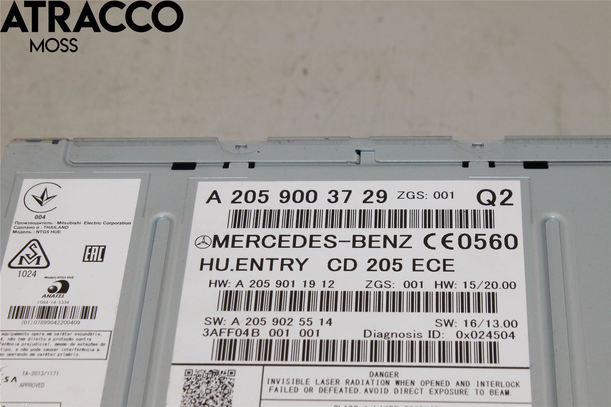 Mercedes-Benz MB C-KLASS (W205) 14-21 Stereo Radio