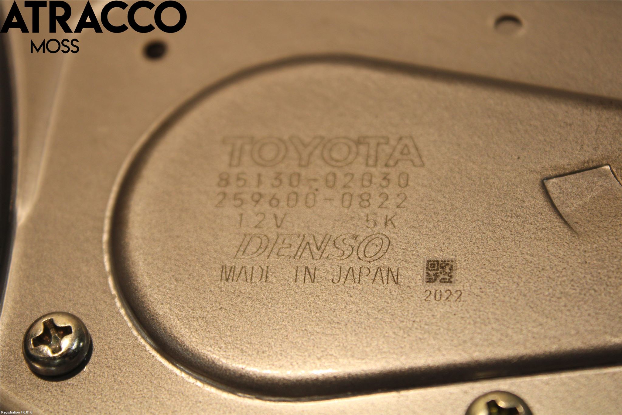 Toyota AURIS 10-12 Viskermotor Bakluke