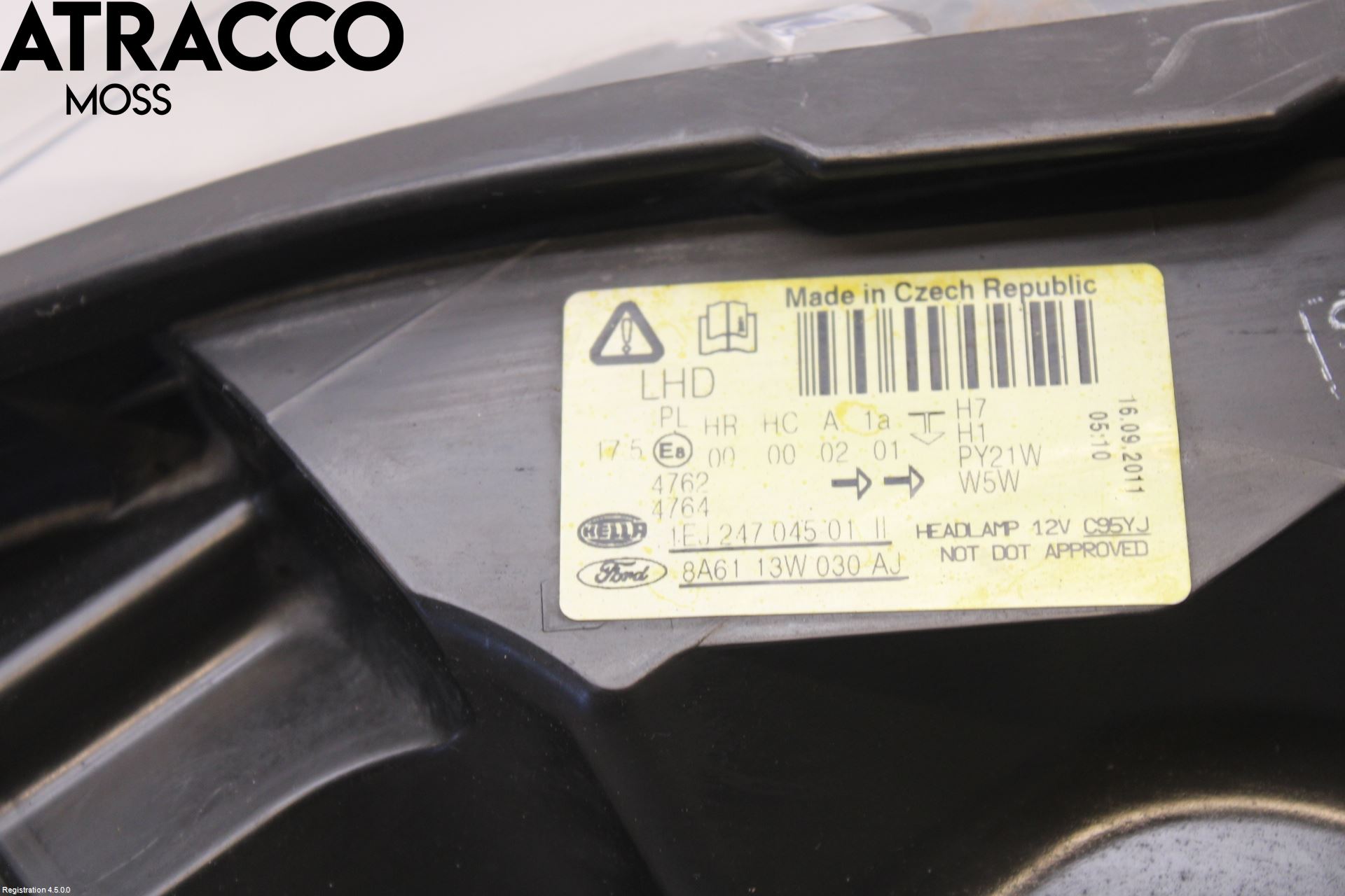 Ford FIESTA 09-12 Frontlykt Høyre