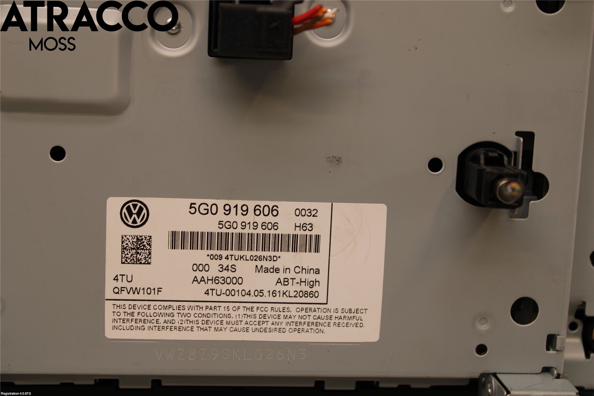 Volkswagen VW GOLF / E-GOLF VII 13-20 Multifunktionsdisplay