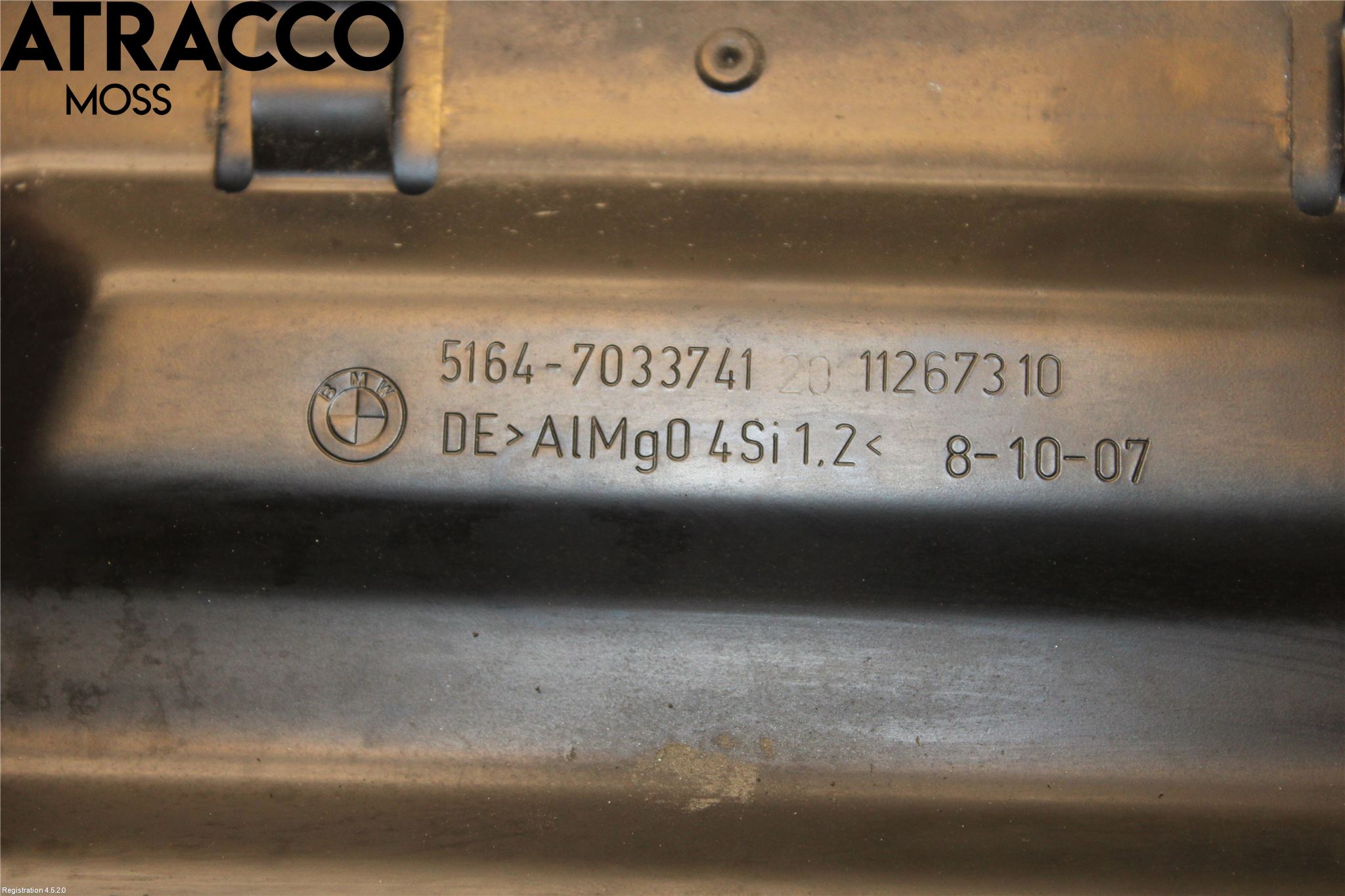 BMW 5 E60/61 Sed/Tou 02-10 Panserlåsplate-Bjelke