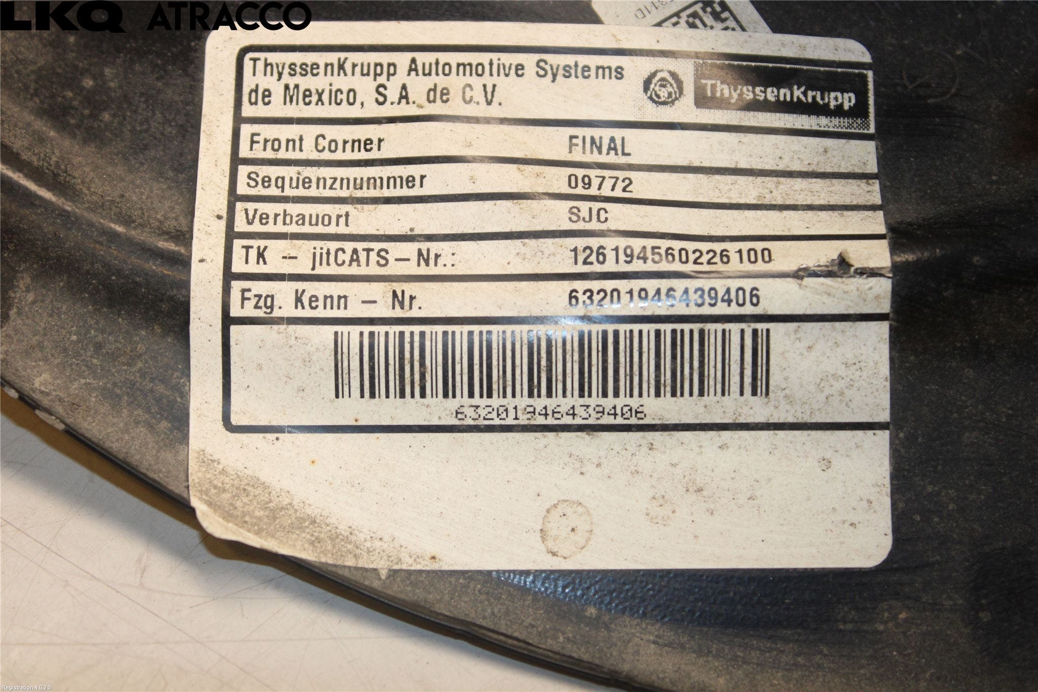 Audi Q5/SQ5 17- Spindel Vf