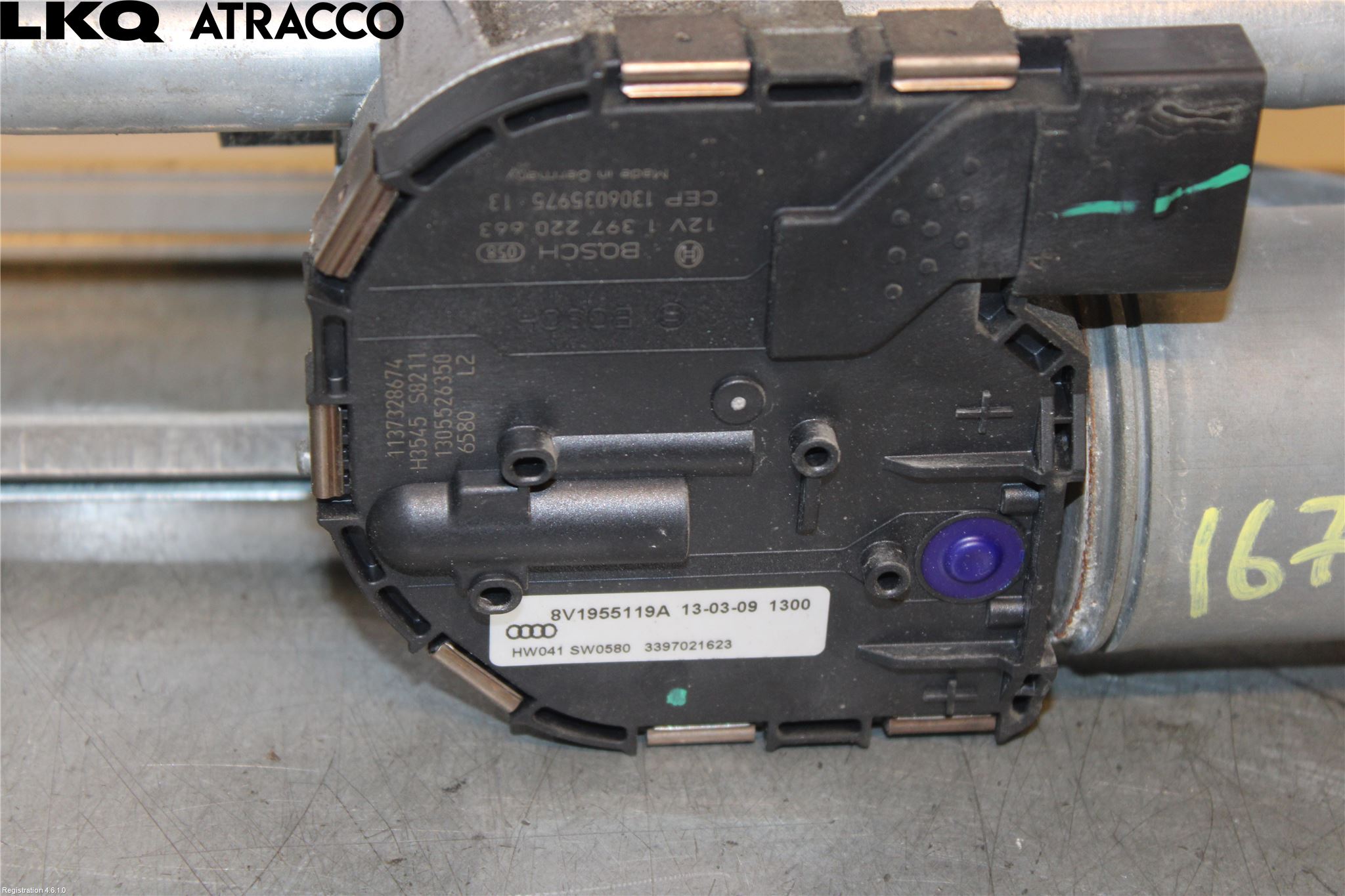 Audi A3/S3 05-13 Viskermotor Frontrute