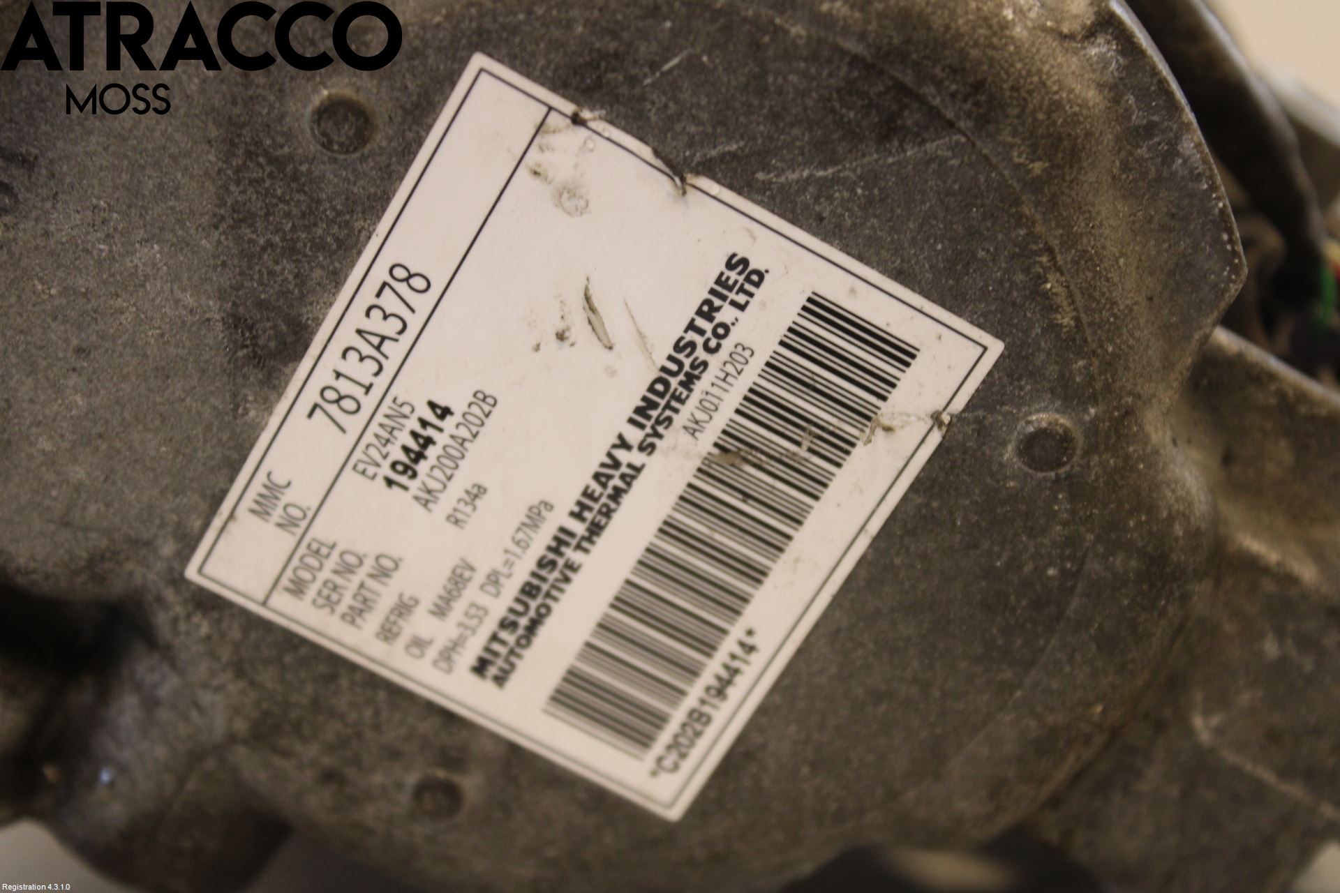 Mitsubishi OUTLANDER 13-21 Varme Ac Kompressor