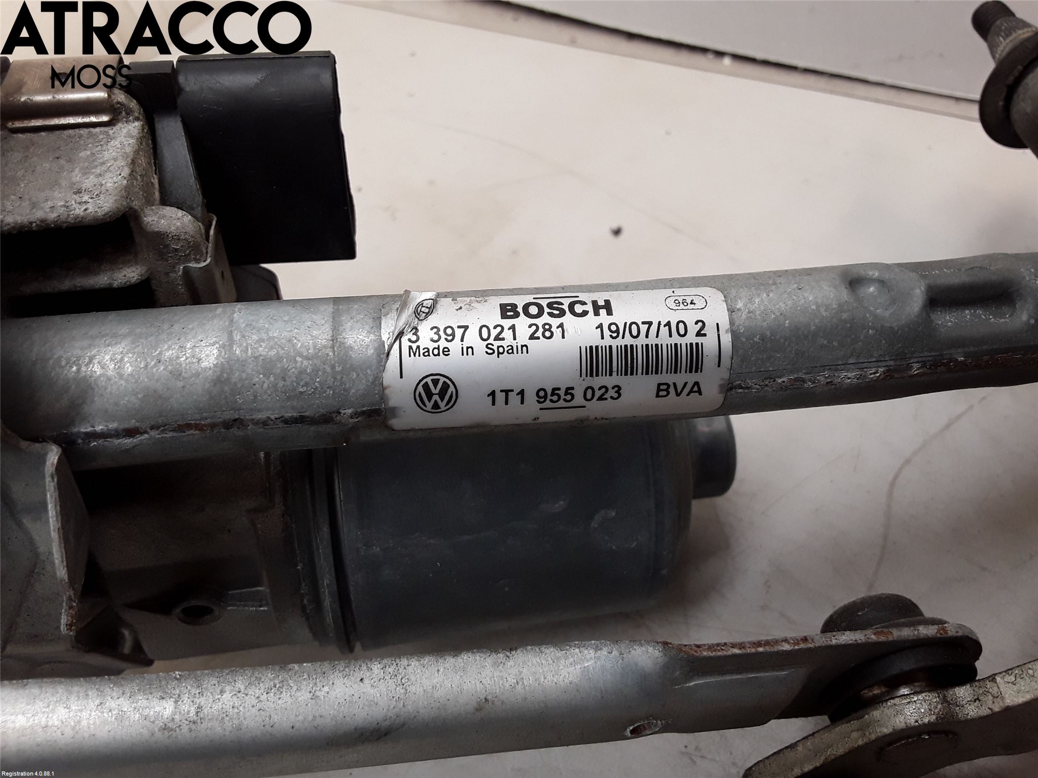 Volkswagen VW TOURAN 10-15 Viskeroverføring Frontrute