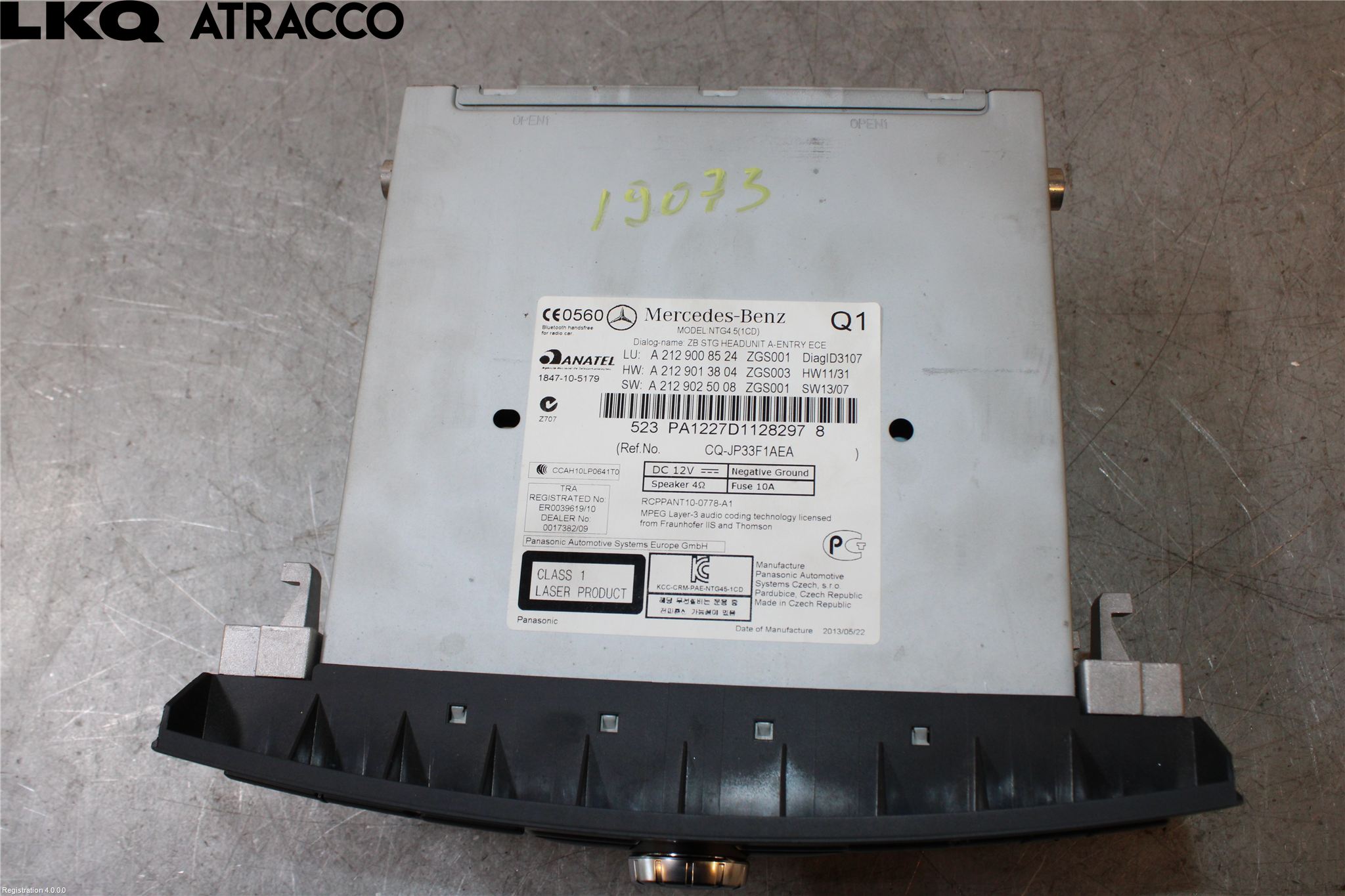 Mercedes-Benz MB E-KLASS (W212) 09-16 Stereo Radio