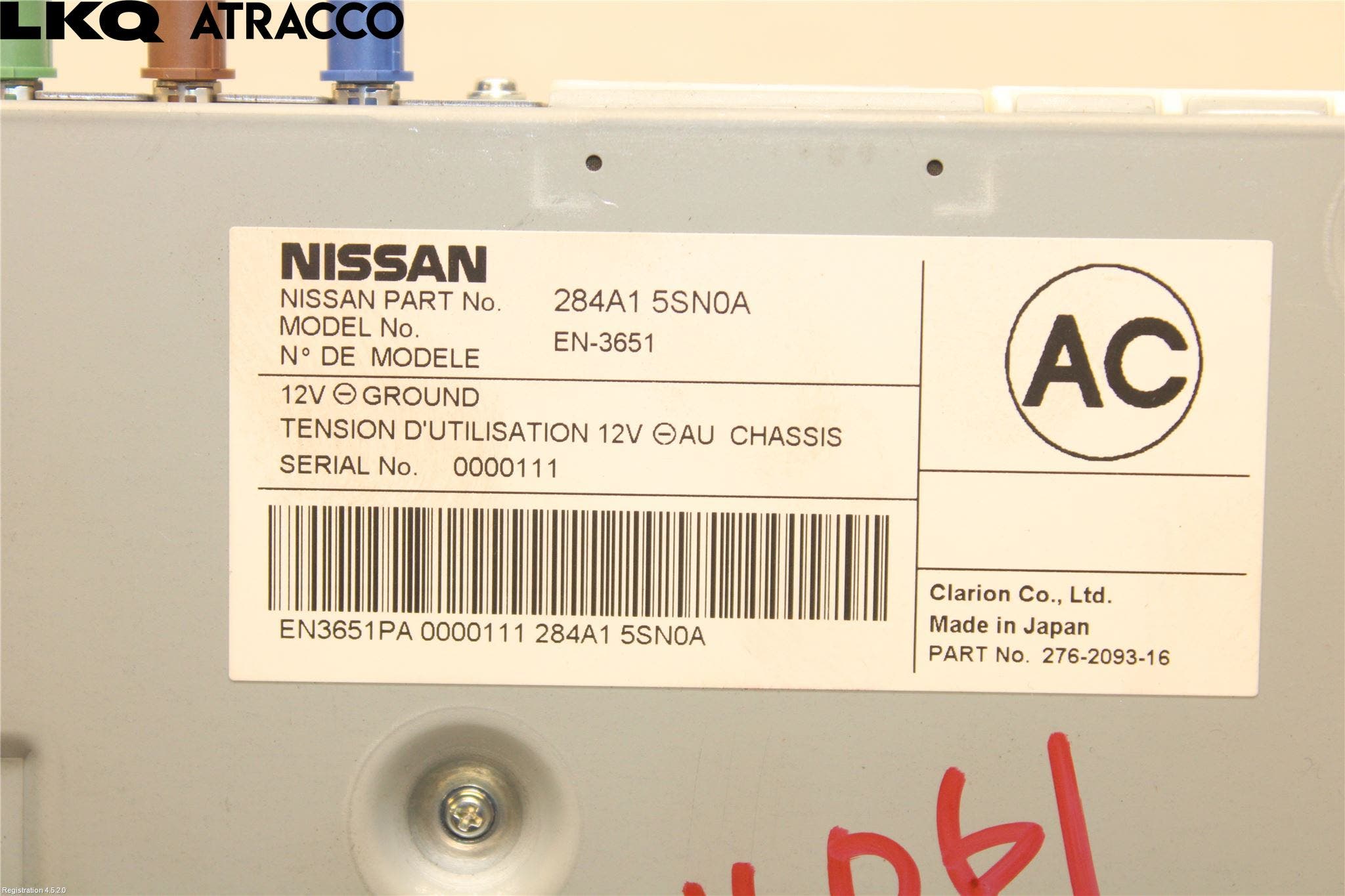 Nissan LEAF 18- Styreenhet Øvrig