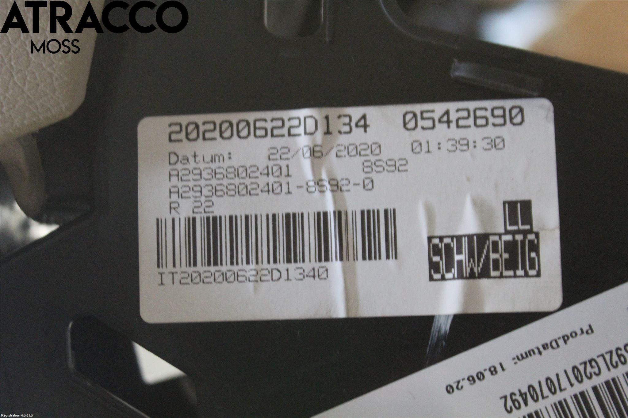 Mercedes-Benz MB EQC (N293) 20- Dashbord