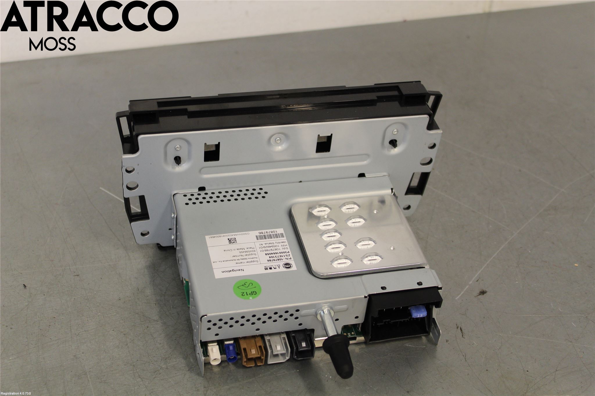 MG ZS EV 20- Instr Skjerm Dvd-Gps-Ac-Tlf