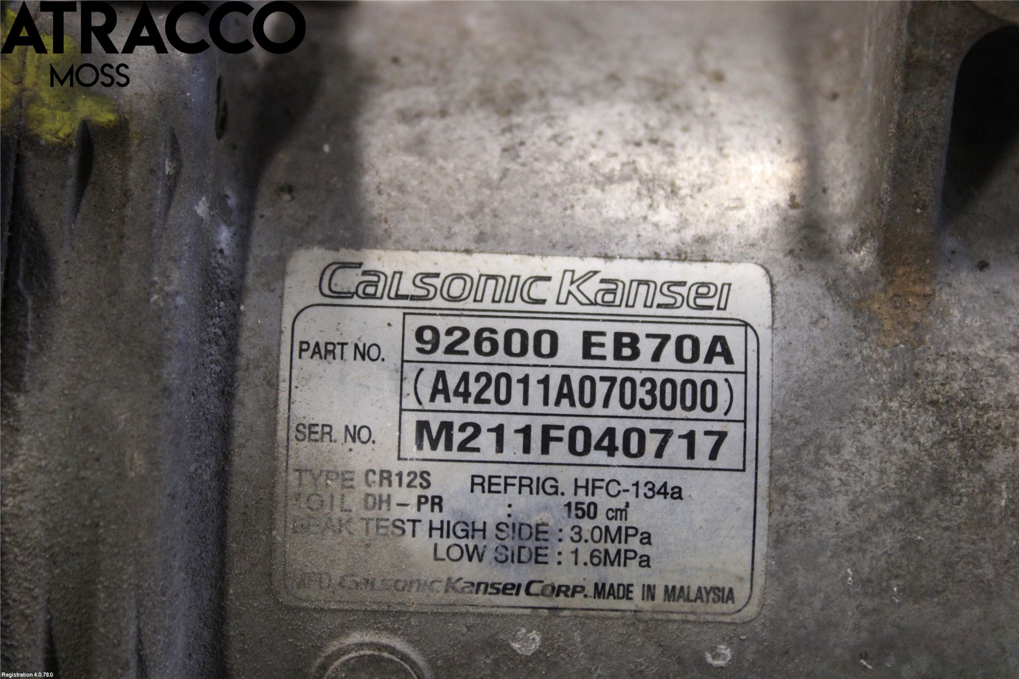 Nissan NAVARA 05-16 Varme Ac Kompressor