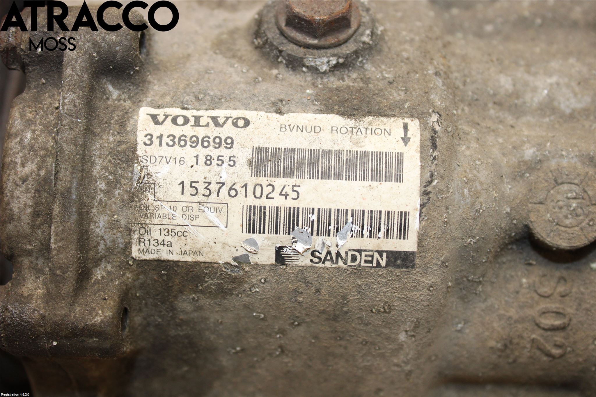 Volvo V70 14-16 Varme Ac Kompressor