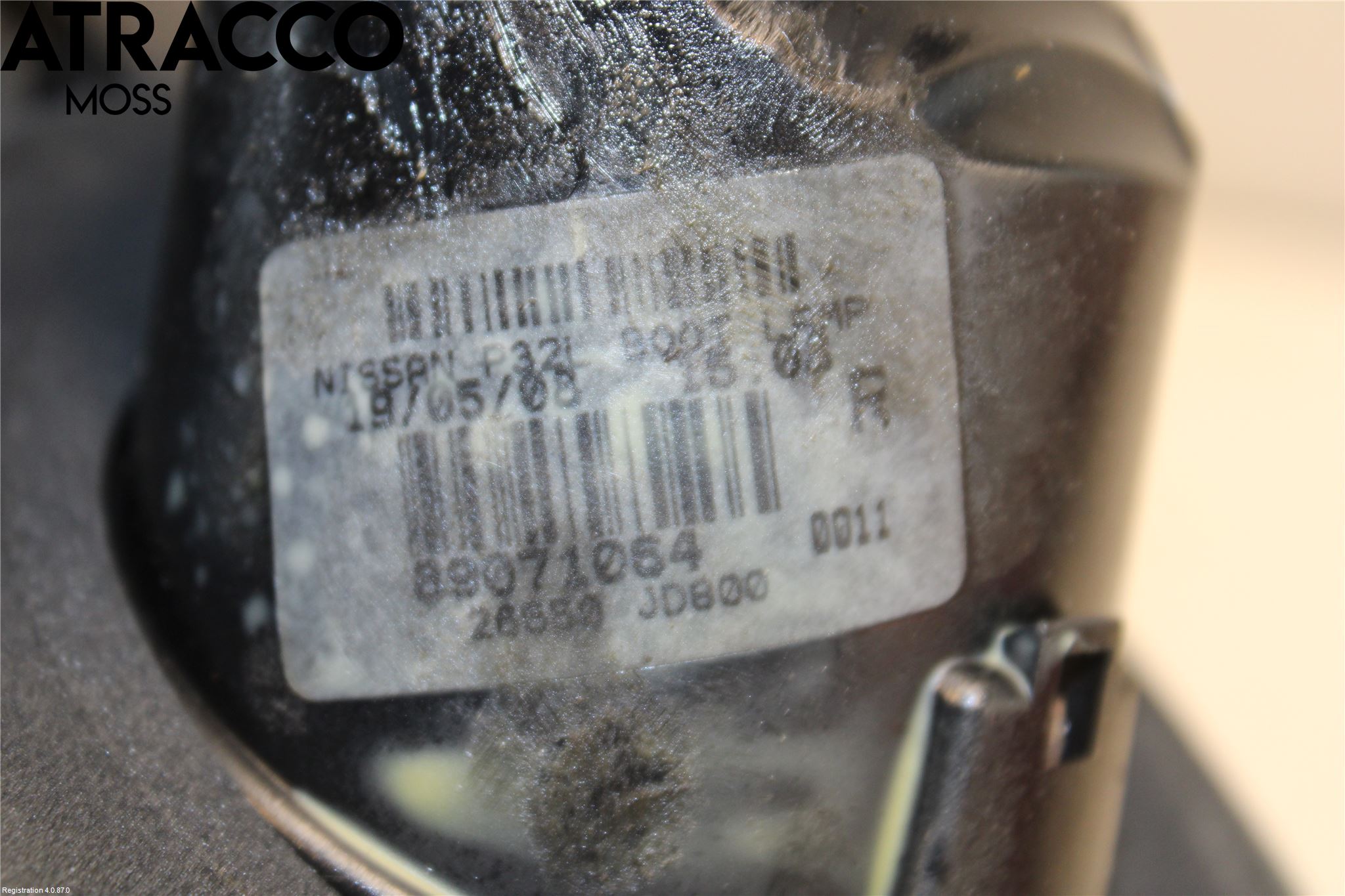 Nissan QASHQAI   07-10 Baklykt Høyre  På Luke(Indre)
