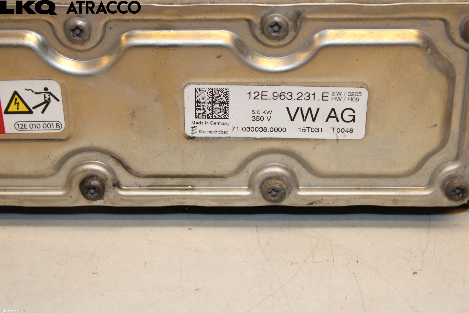 Volkswagen VW GOLF / E-GOLF VII 13-20 Motorvarmer Elektrisk