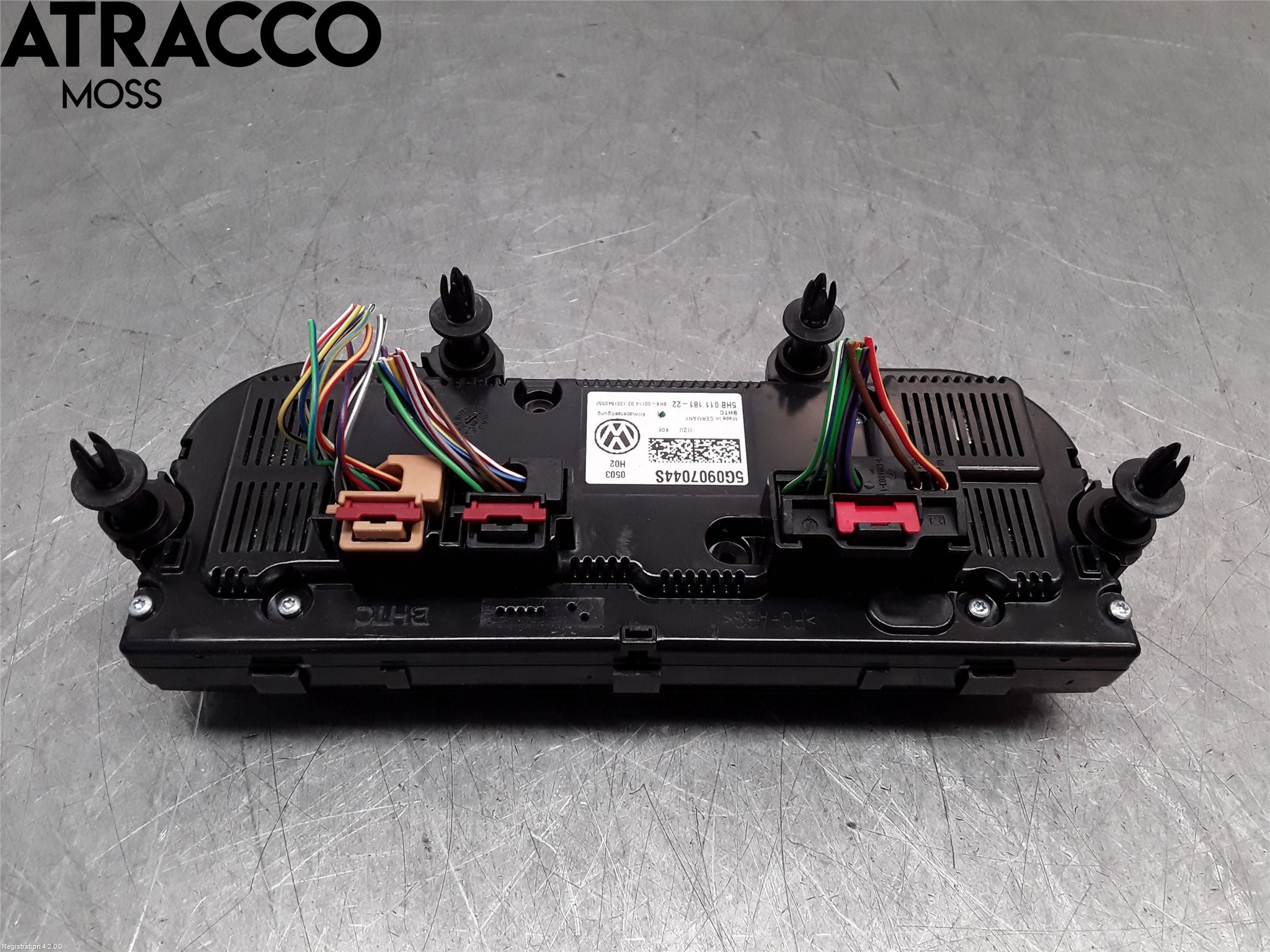 Volkswagen VW GOLF / E-GOLF VII 13-20 Varme Ac Betjening-Display