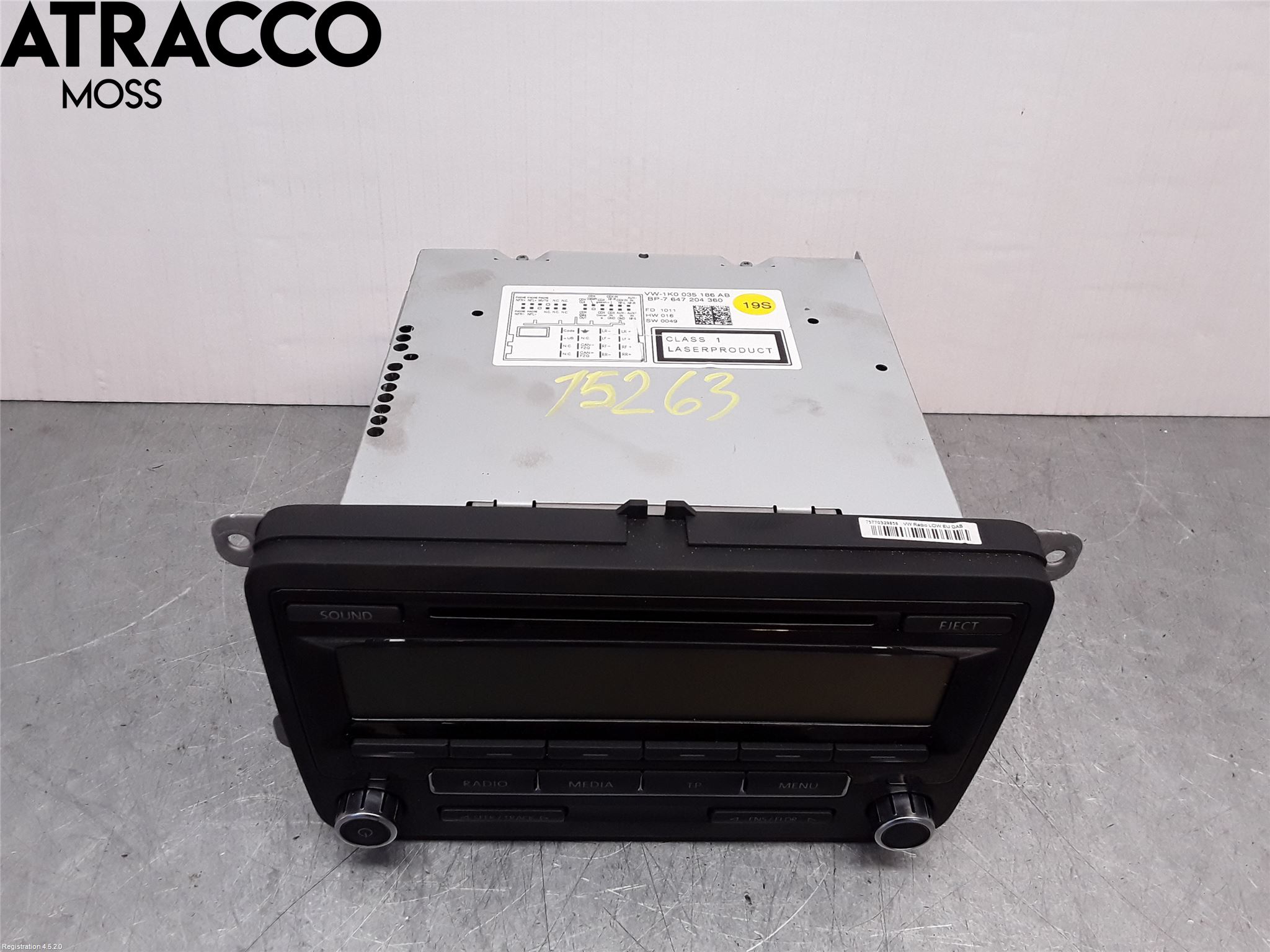 Volkswagen VW GOLF VI 09-13 Stereo Radio