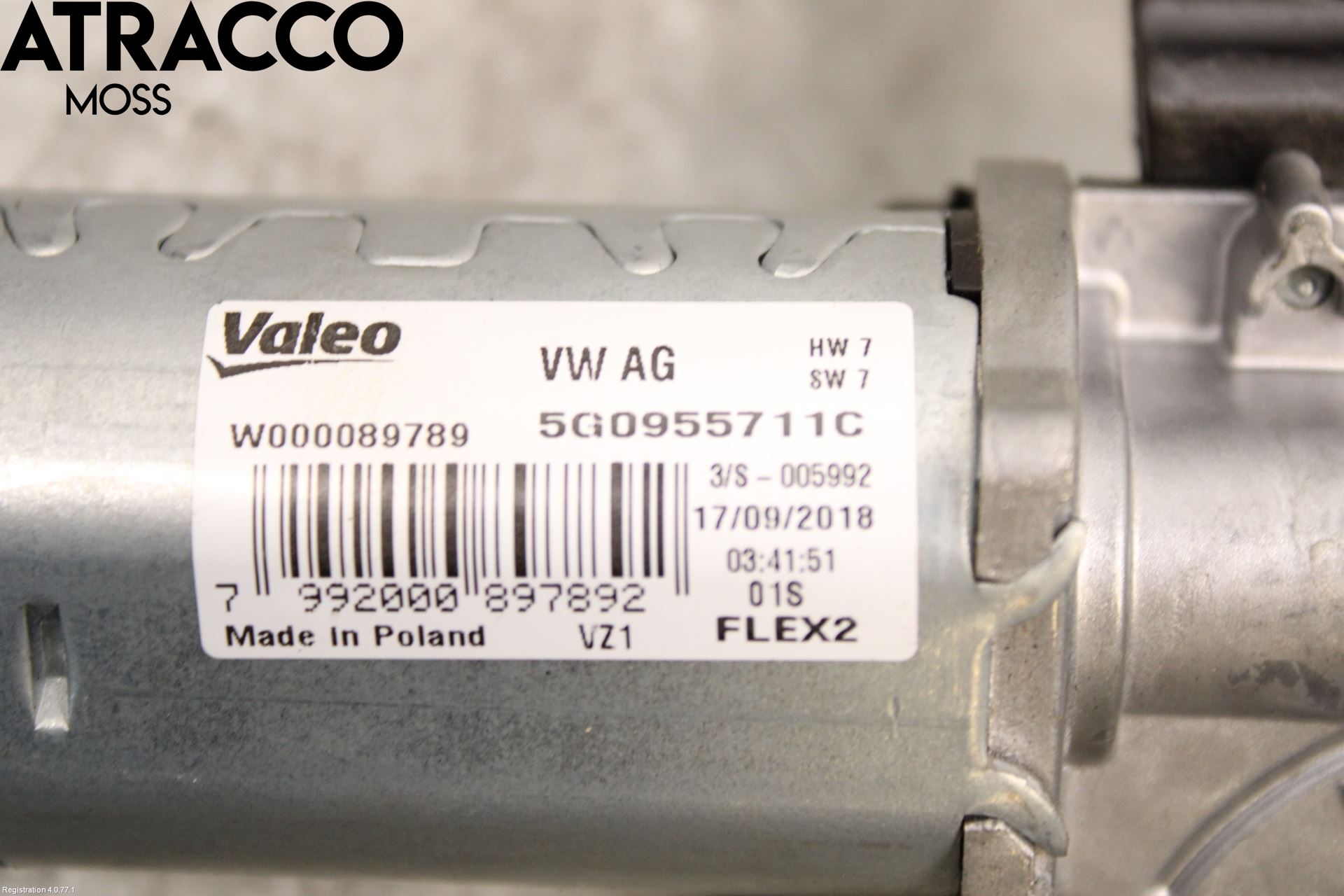 Volkswagen VW GOLF / E-GOLF VII 13-20 Viskermotor Bakluke