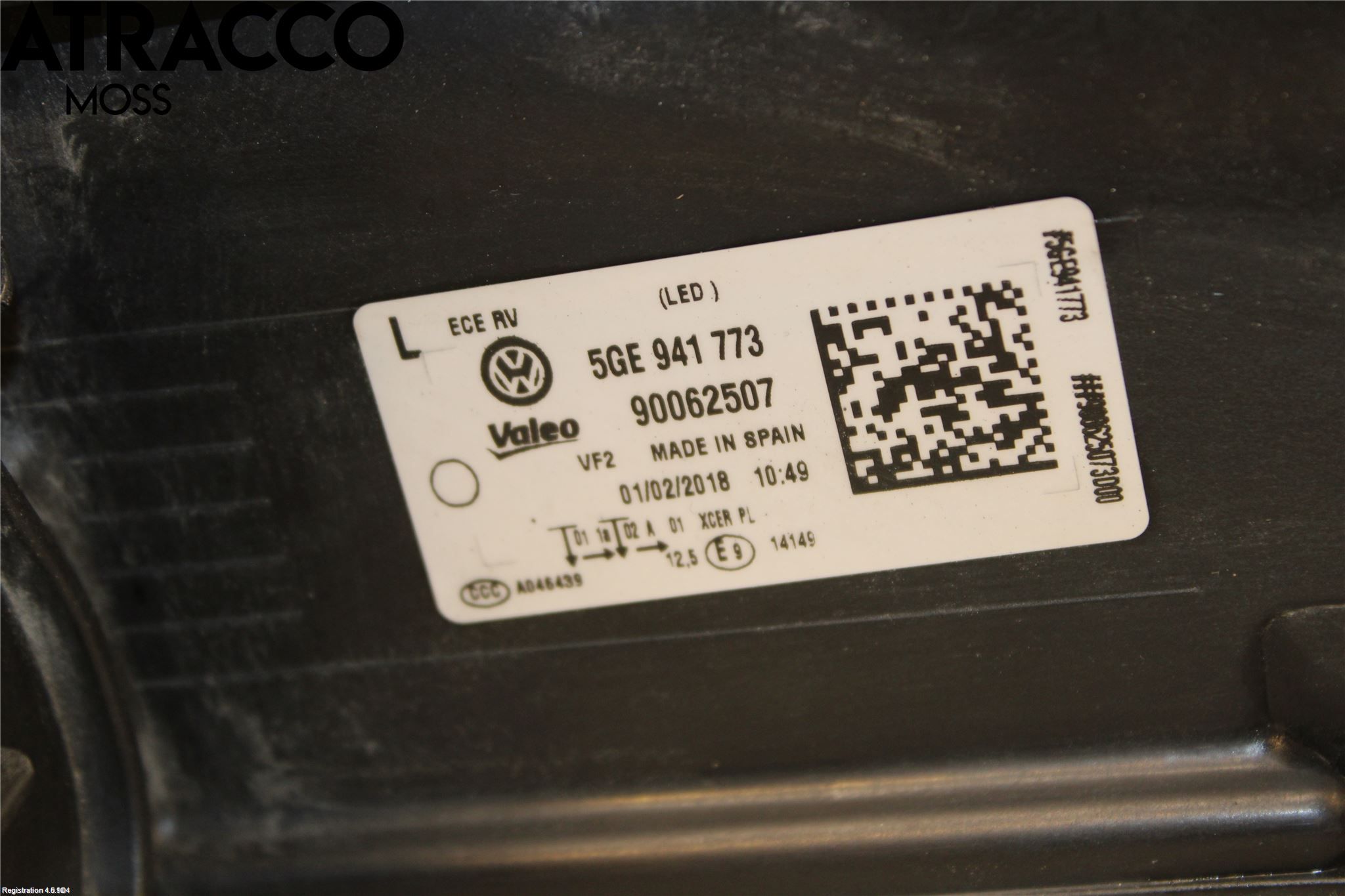 Volkswagen VW GOLF / E-GOLF VII 13-20 Frontlykt Venstre