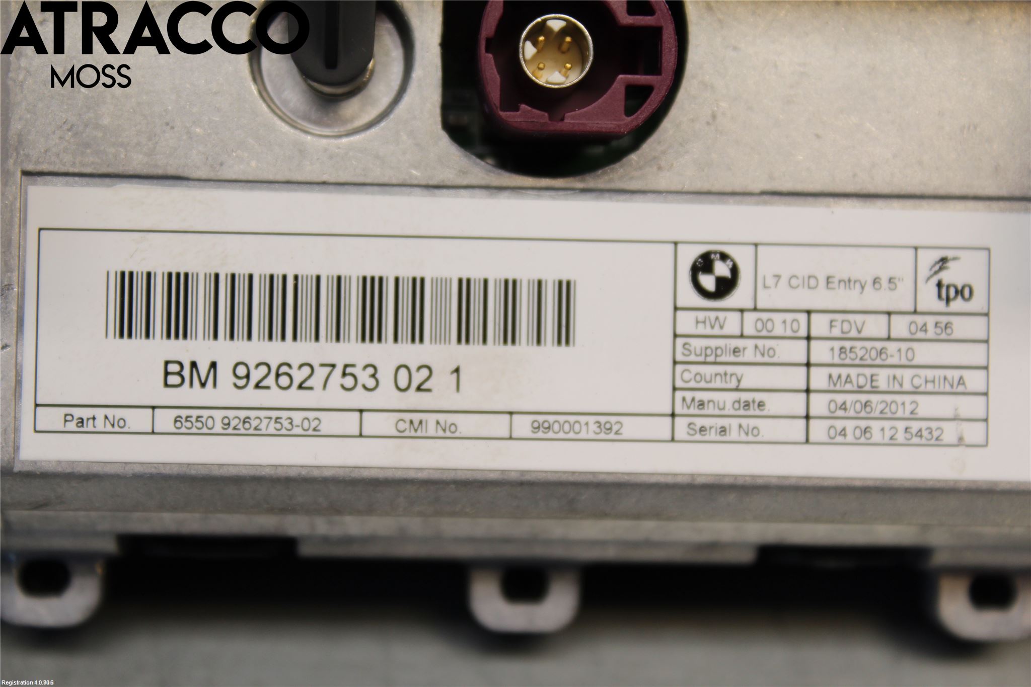 BMW 3 F30/F31/F80 12-19 Multifunktionsdisplay