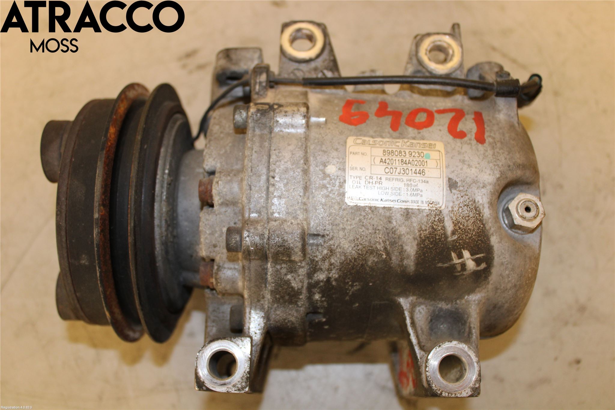 Isuzu D-MAX Varme Ac Kompressor