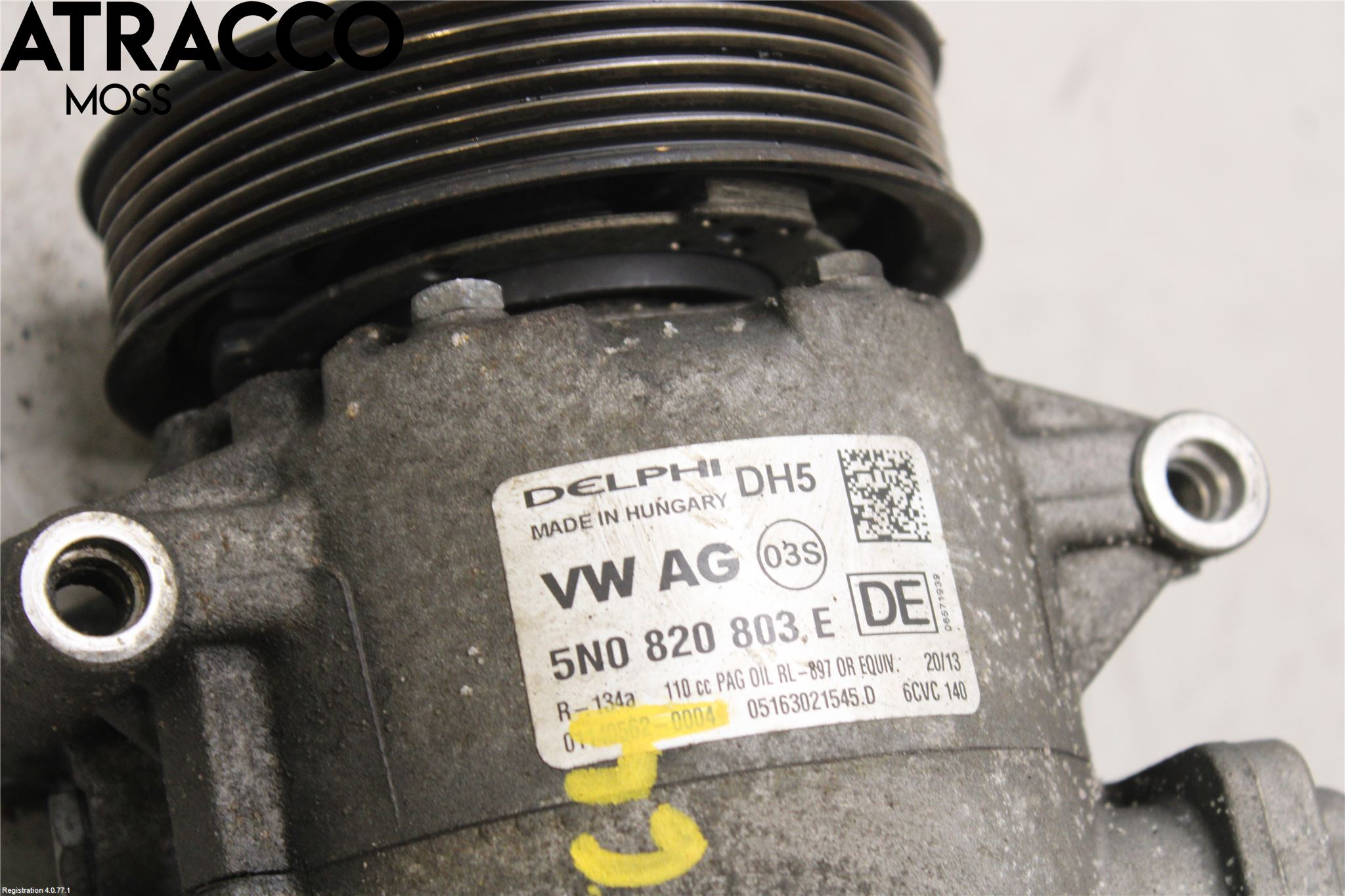 Volkswagen VW PASSAT 11-14 Varme Ac Kompressor