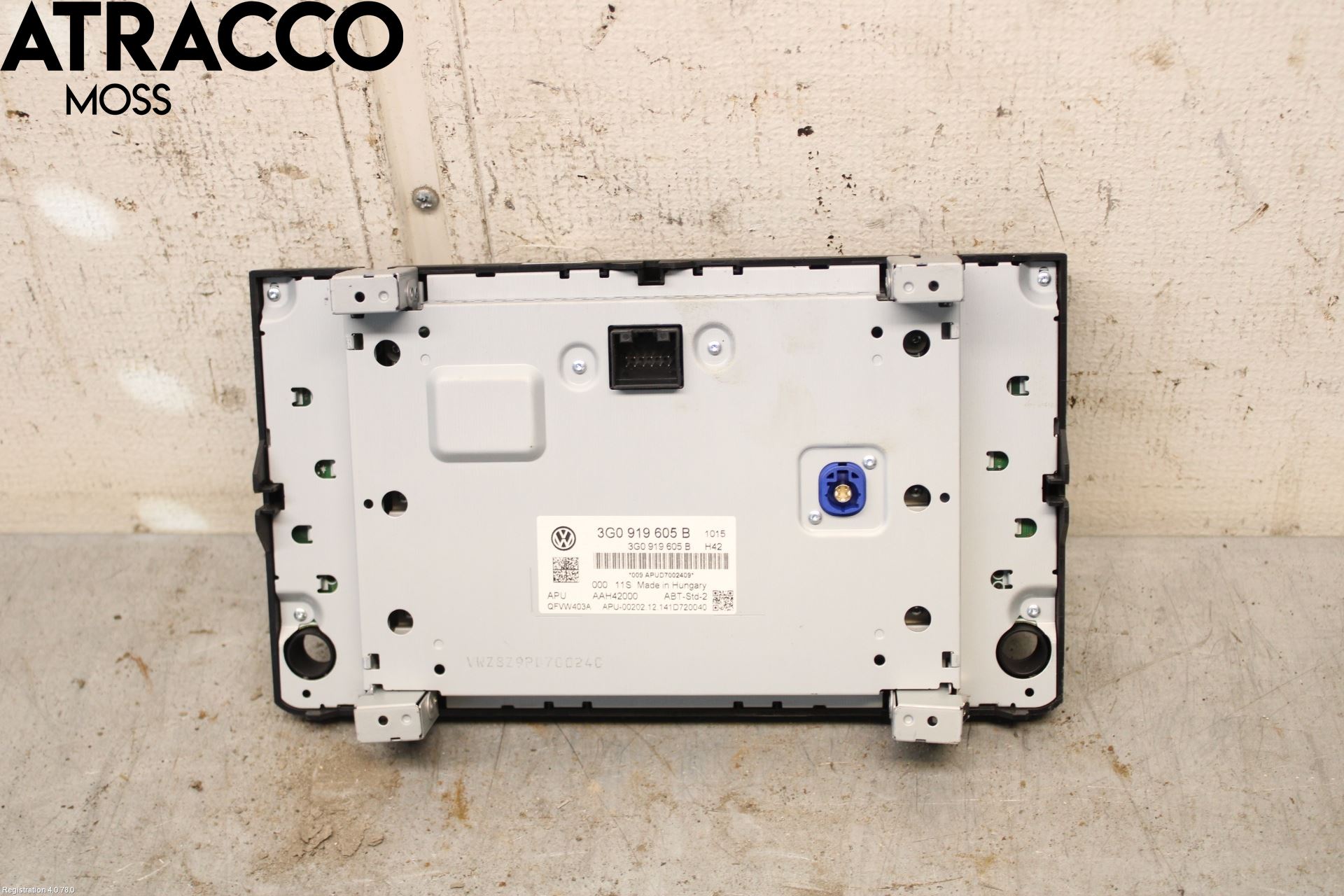 Volkswagen VW GOLF / E-GOLF VII 13-20 Multifunktionsdisplay