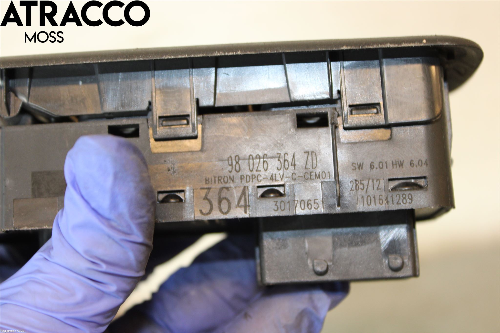 Peugeot 508 11-18 Bryter Vindusheis