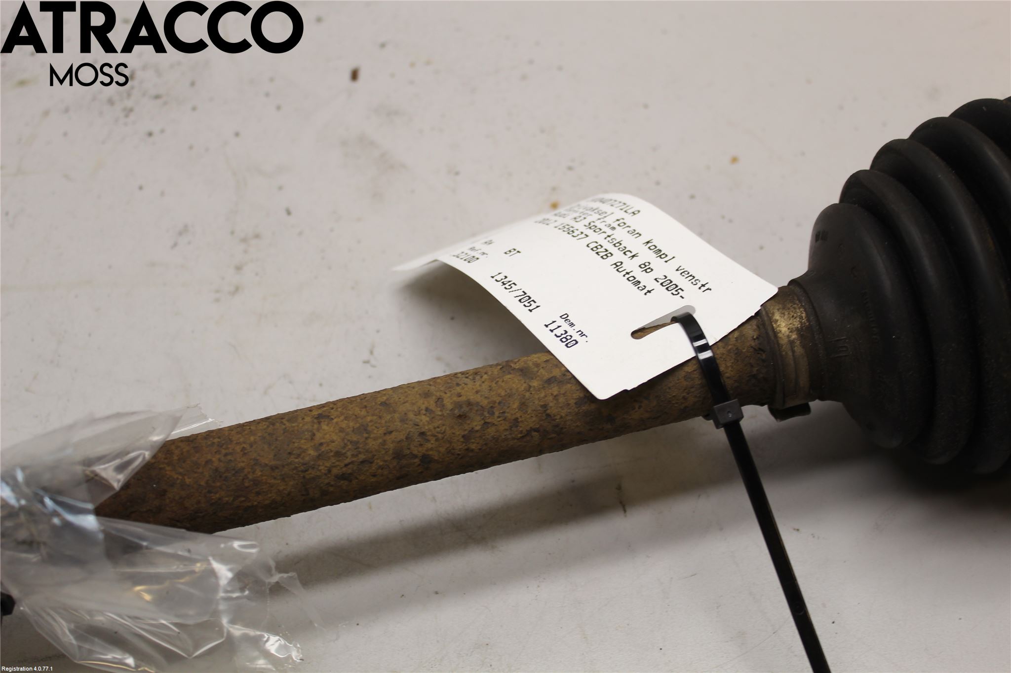 Audi A3/S3 05-13 Drivaksel Foran Kompl Venstre