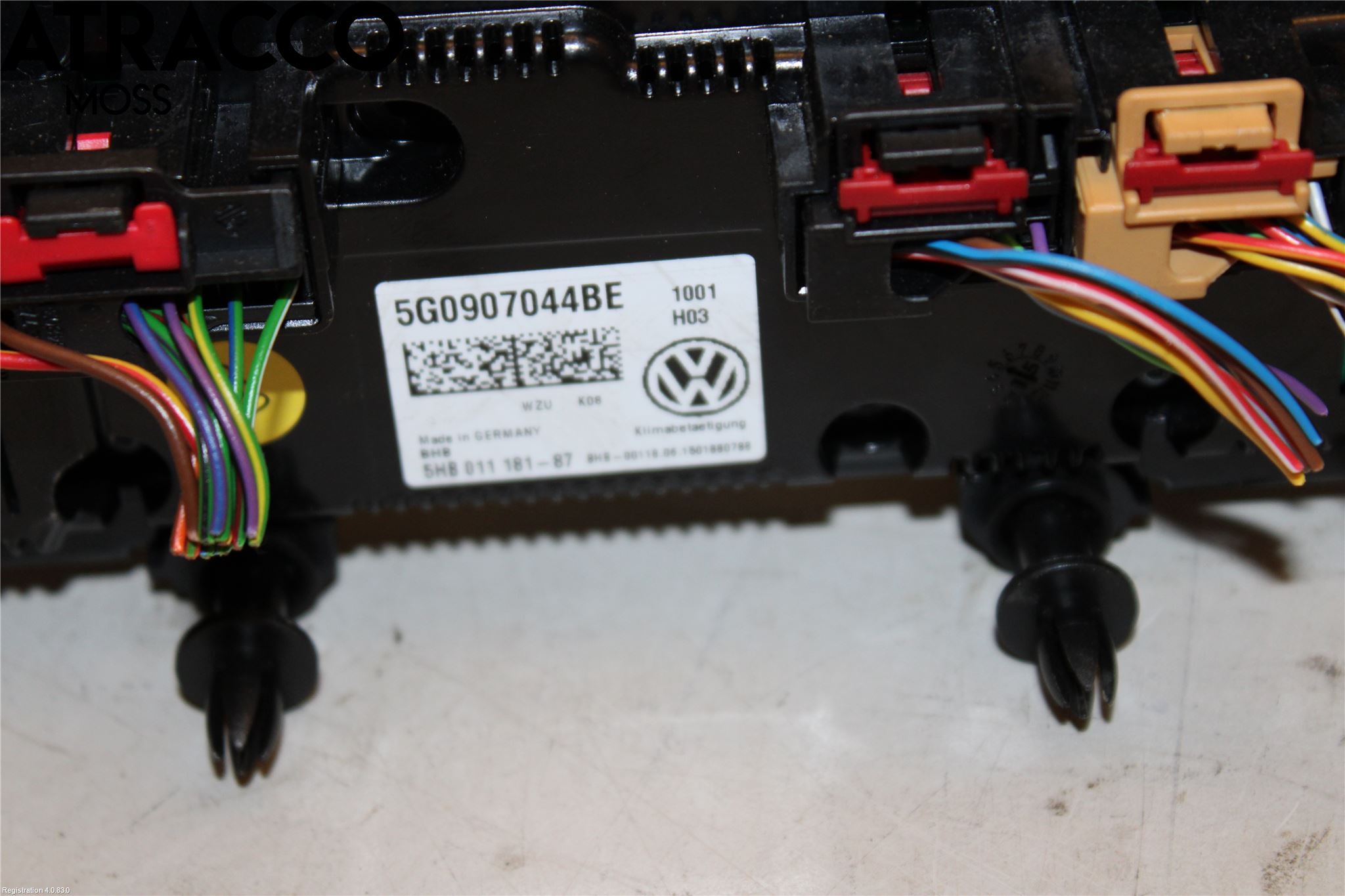 Volkswagen VW GOLF / E-GOLF VII 13-20 Varme Ac Betjening-Display