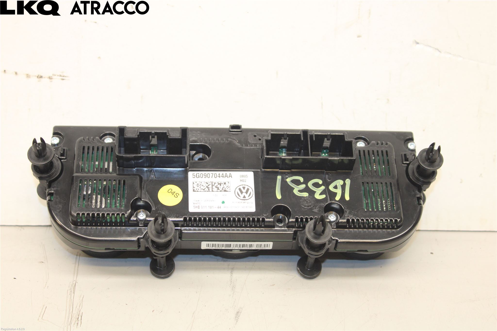 Volkswagen VW GOLF / E-GOLF VII 13-20 Varme Ac Betjening-Display