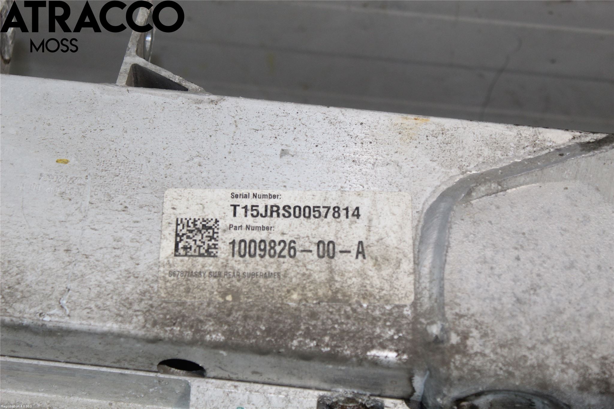 Tesla MODEL S 13- Bakaksel Feste Travers-Ramme