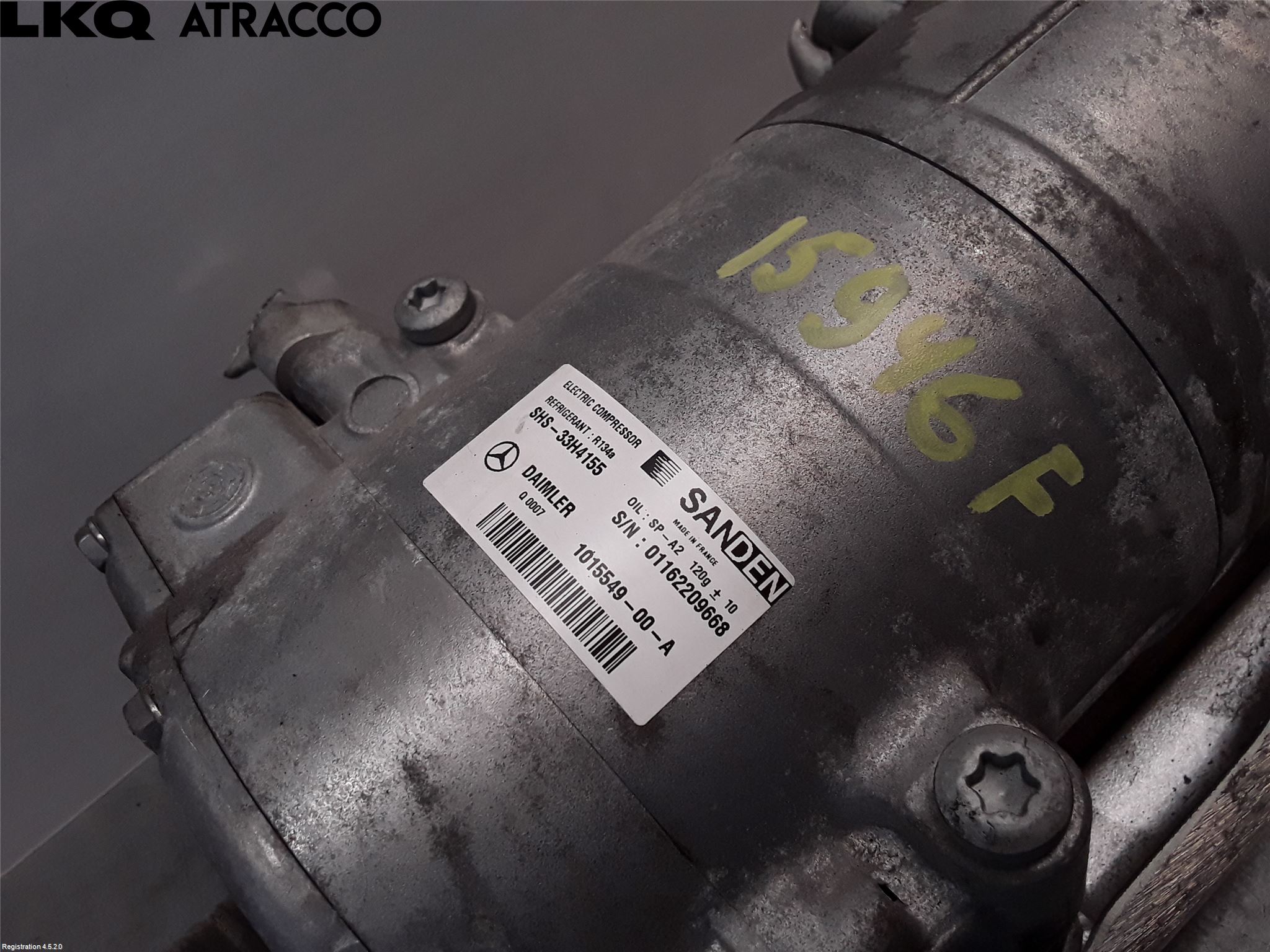 Mercedes-Benz MB B-KLASS (W246/W242) 12-19 Varme Ac Kompressor