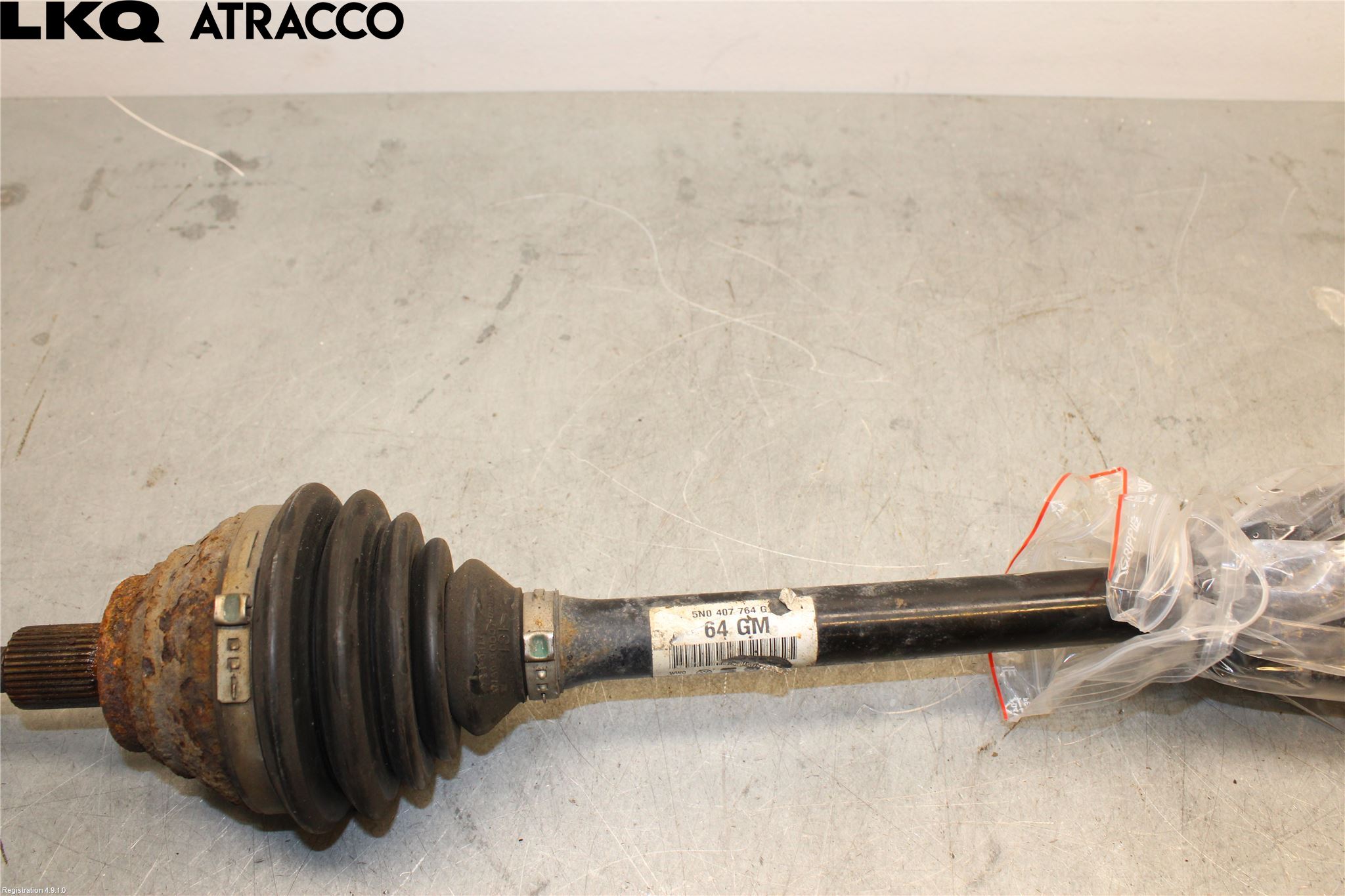 Volkswagen VW TIGUAN 07-16 Drivaksel Foran Kompl Høyre