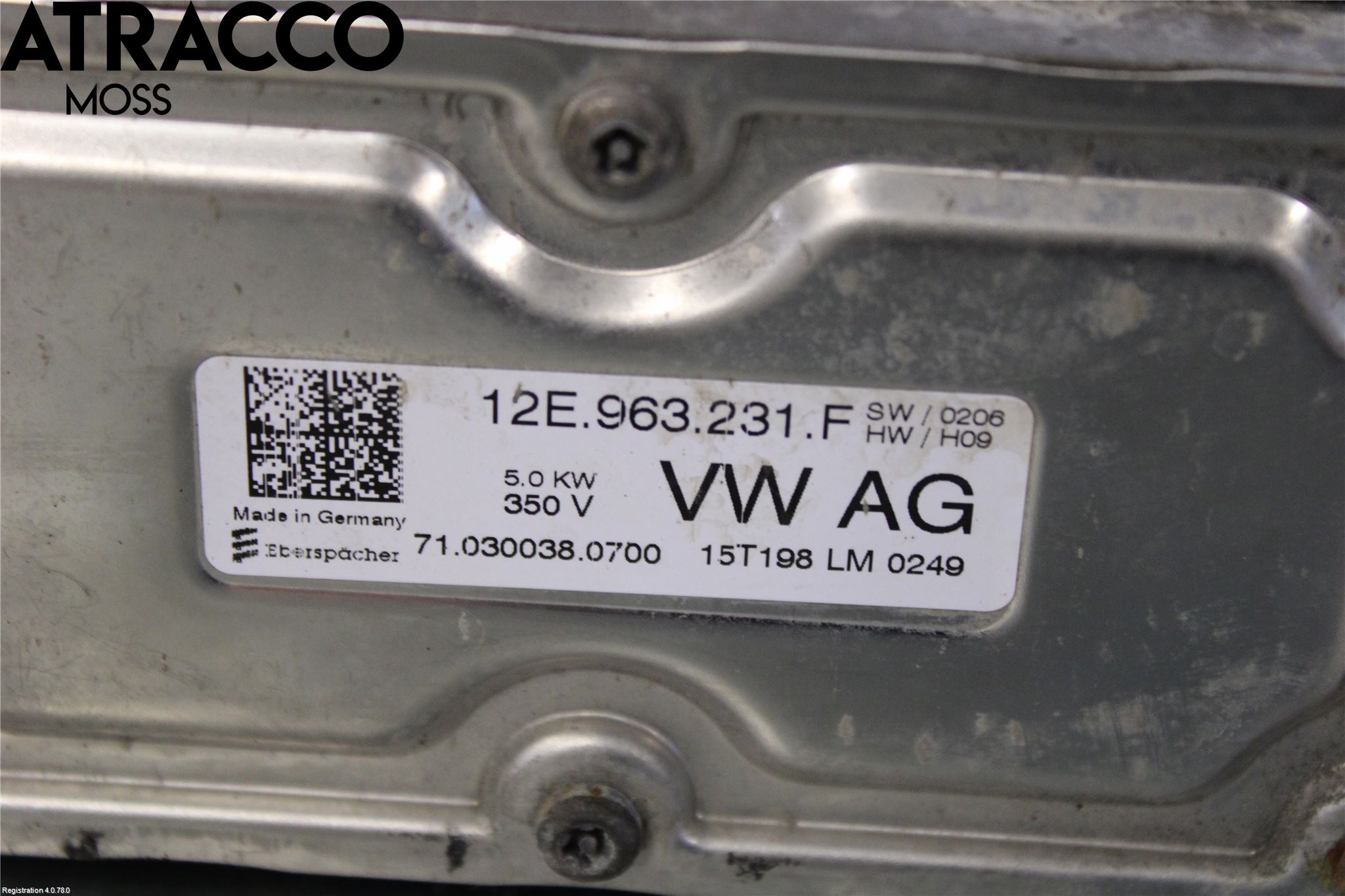 Volkswagen VW GOLF / E-GOLF VII 13-20 Motorvarmer Elektrisk