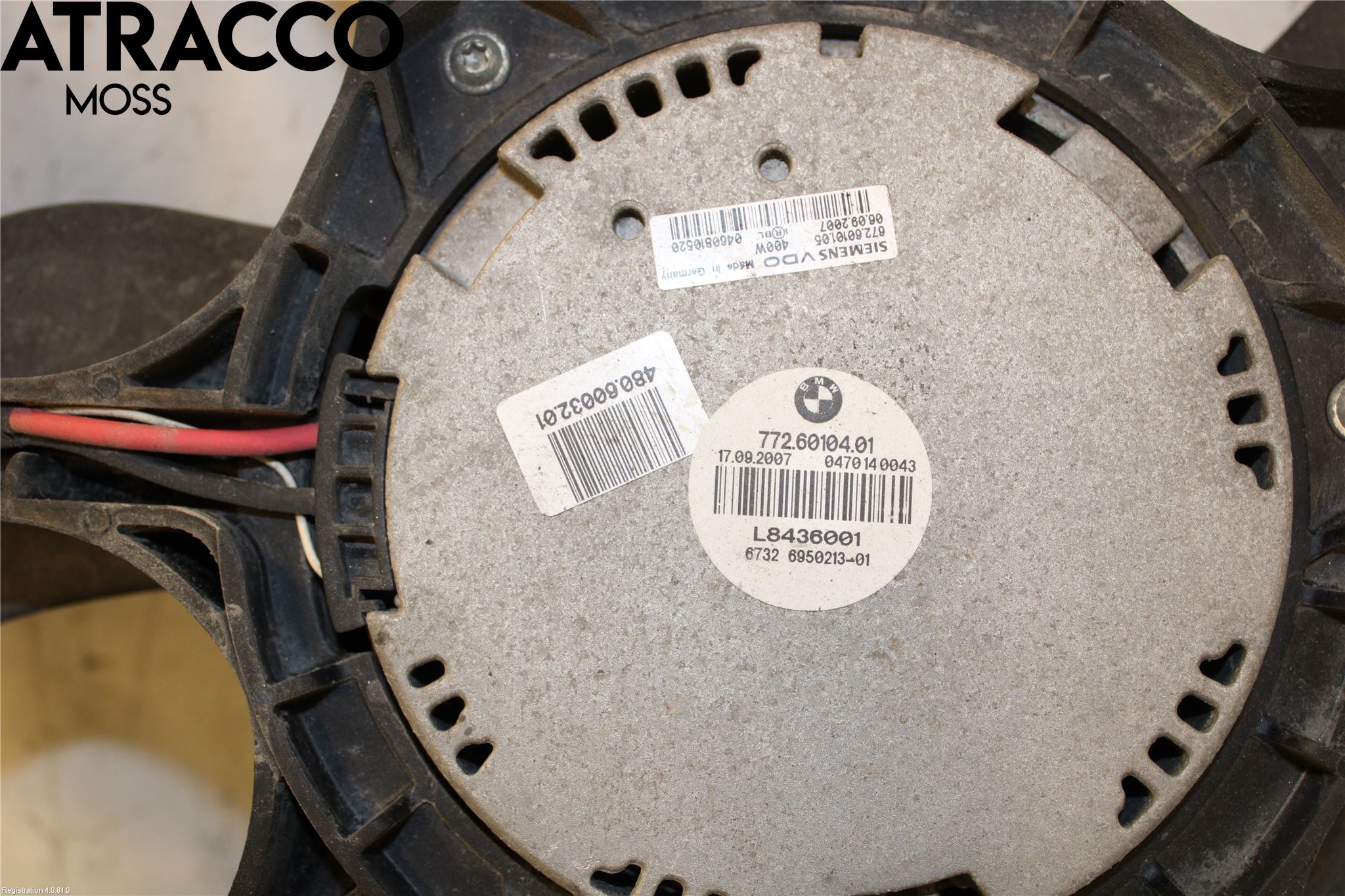 BMW 5 E60/61 Sed/Tou 02-10 Kjølevifte Elektrisk