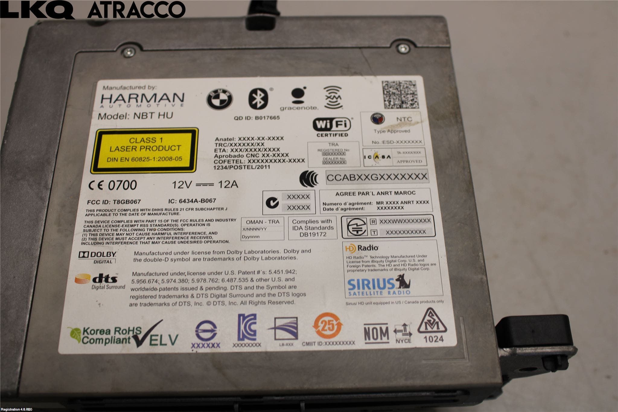 BMW 7 F01/02/03/04 09-15 Stereo Radio Med Cd