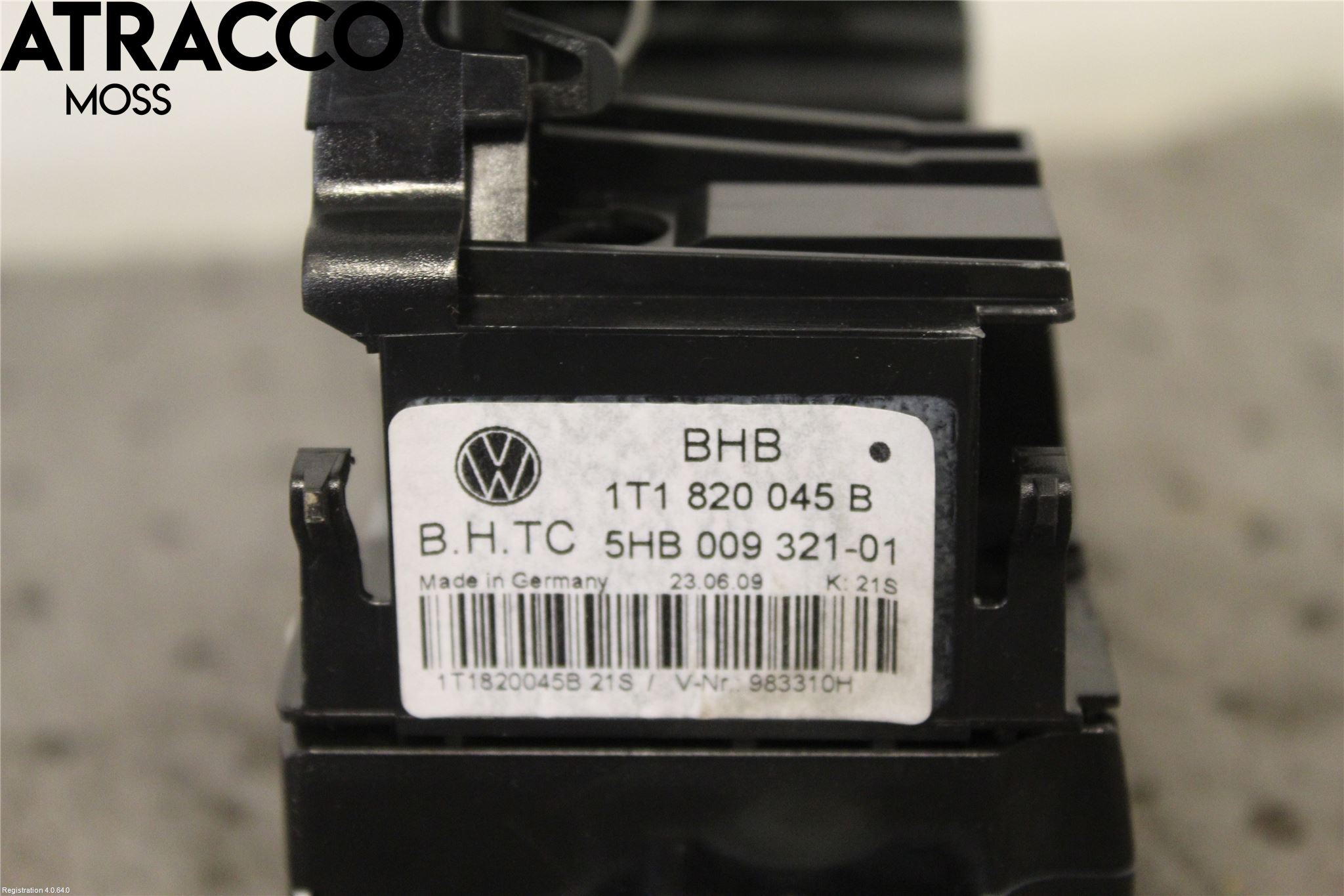 Volkswagen VW TOURAN 03-10 Varmeapparat Panel(Regulering)