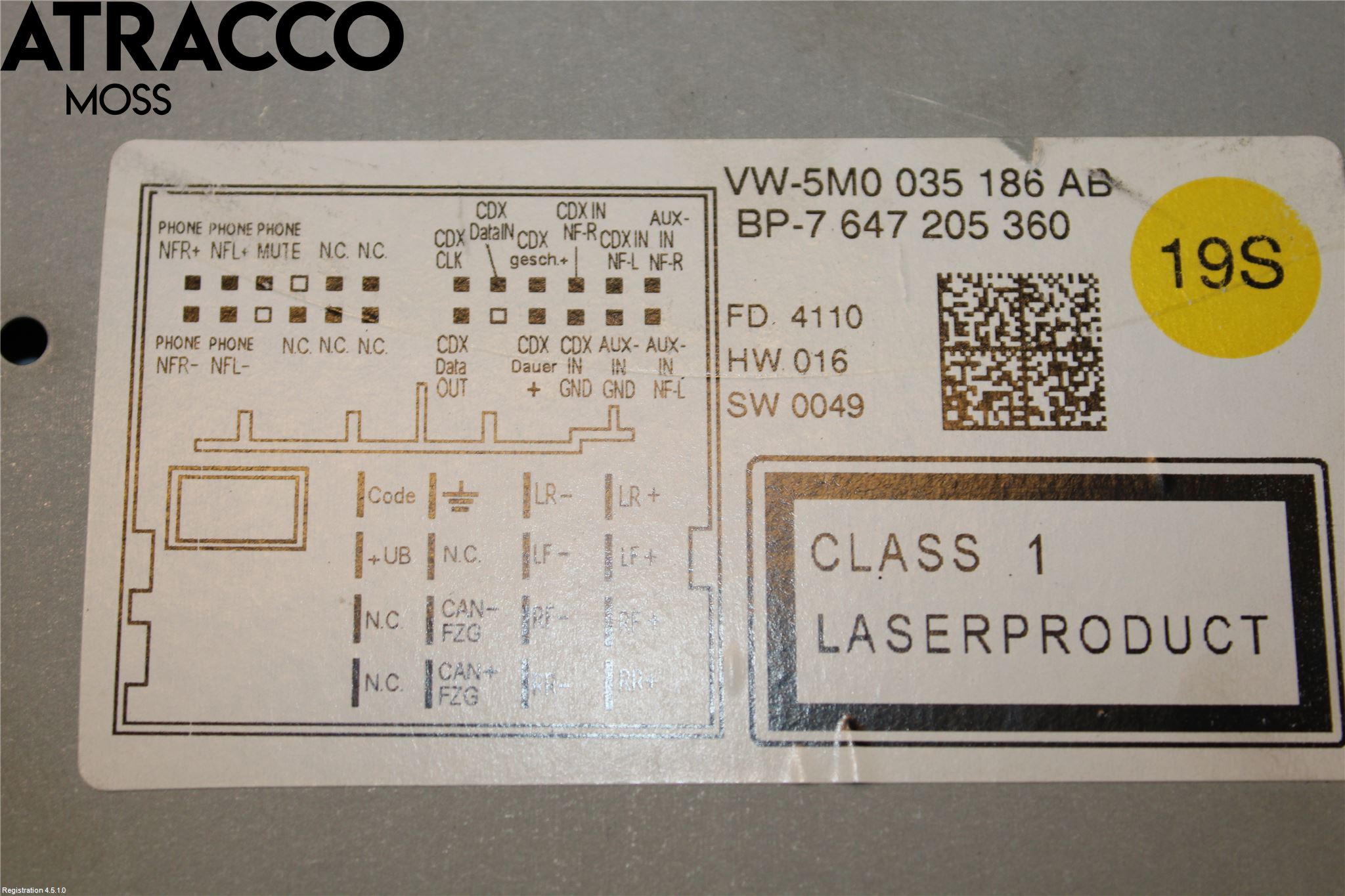 Volkswagen VW SHARAN 11- Stereo Radio Med Cd