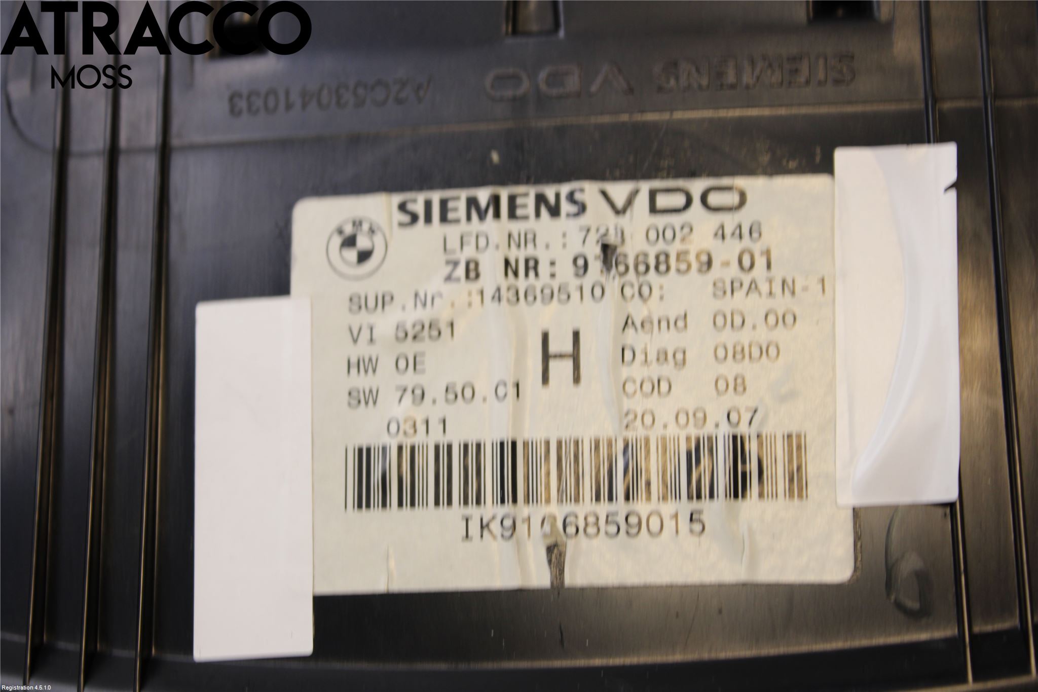 BMW 3 E90/91 SED/TOU 05-12 Instr Kombinert