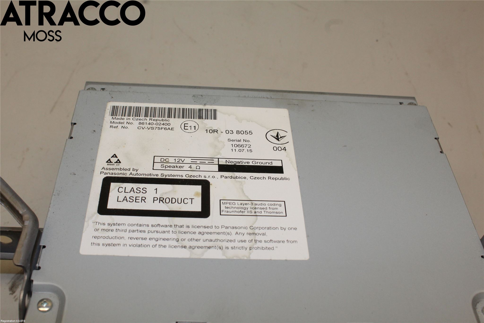 Toyota AURIS 13-19 Stereo Radio