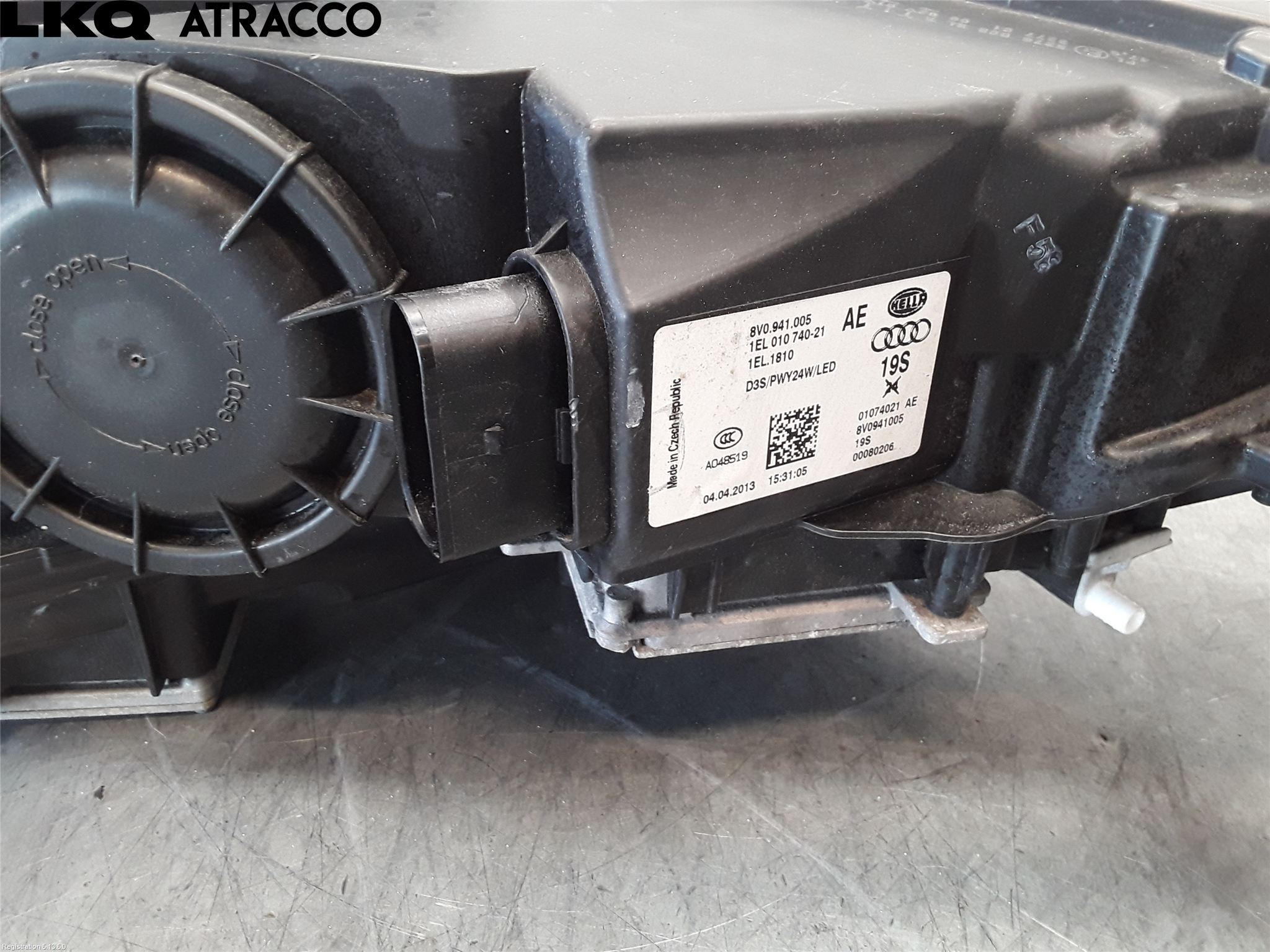 Audi A3/S3 05-13 Frontlykt Venstre