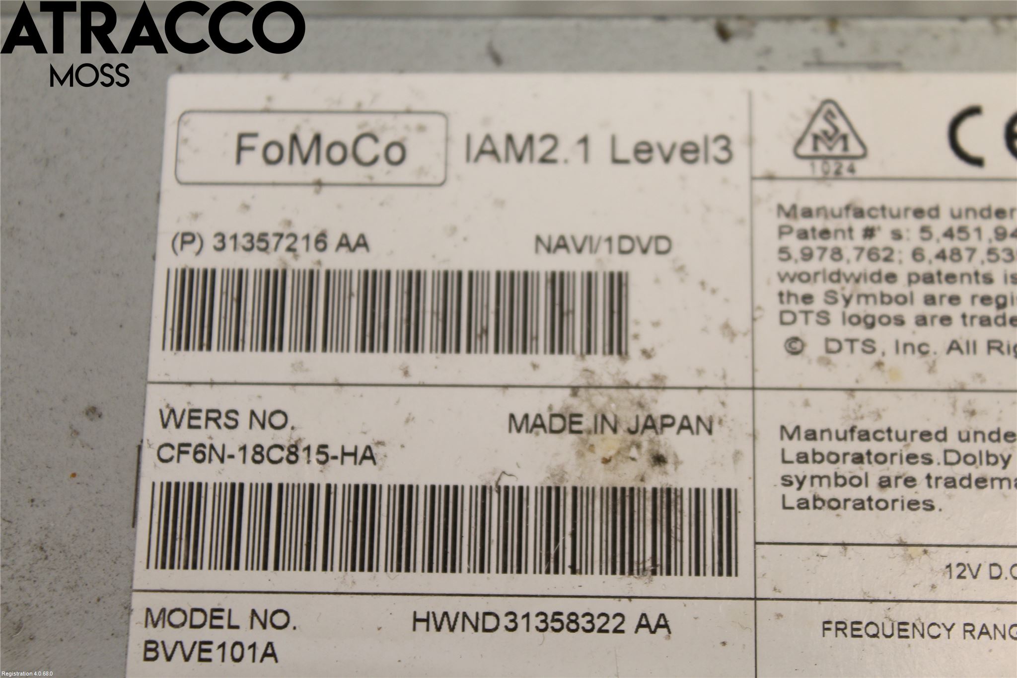 Volvo V40 12-19 Stereo Radio Med Cd