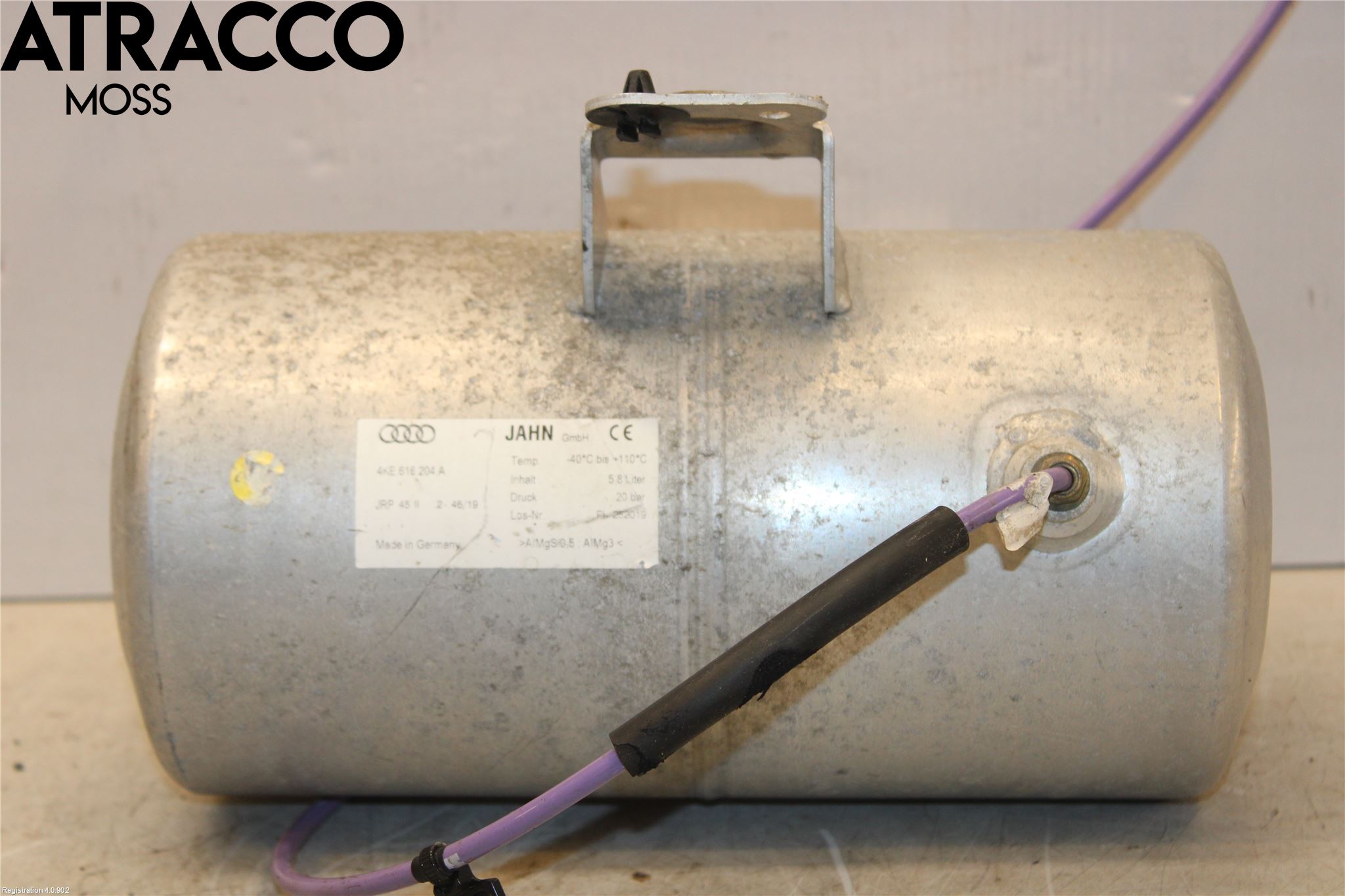 Audi E-TRON, S GE 19- Nivå/Lufrfrändring Trycktank