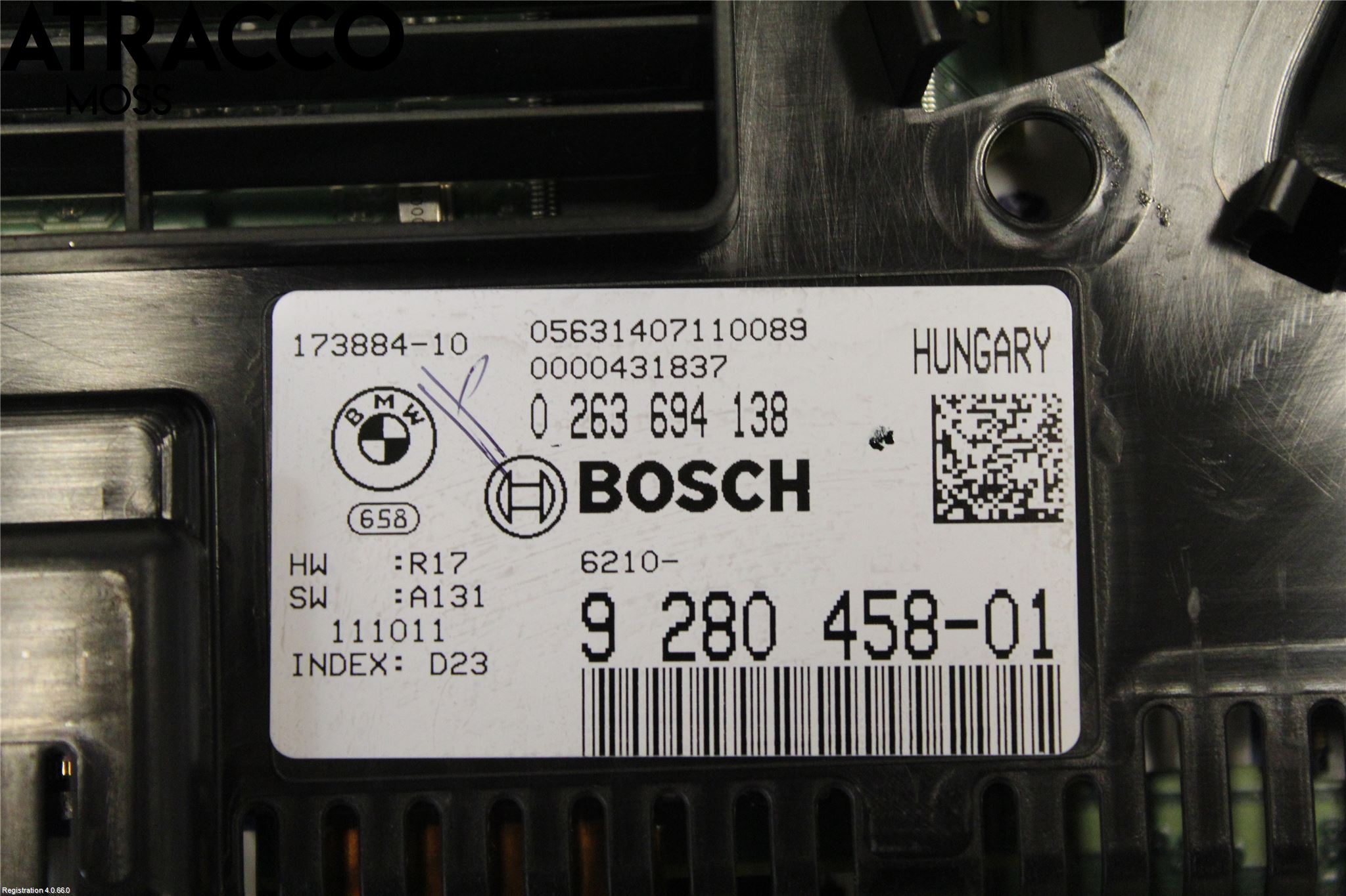 BMW 5 F10/F11/F18 09-17 Instr Kombinert