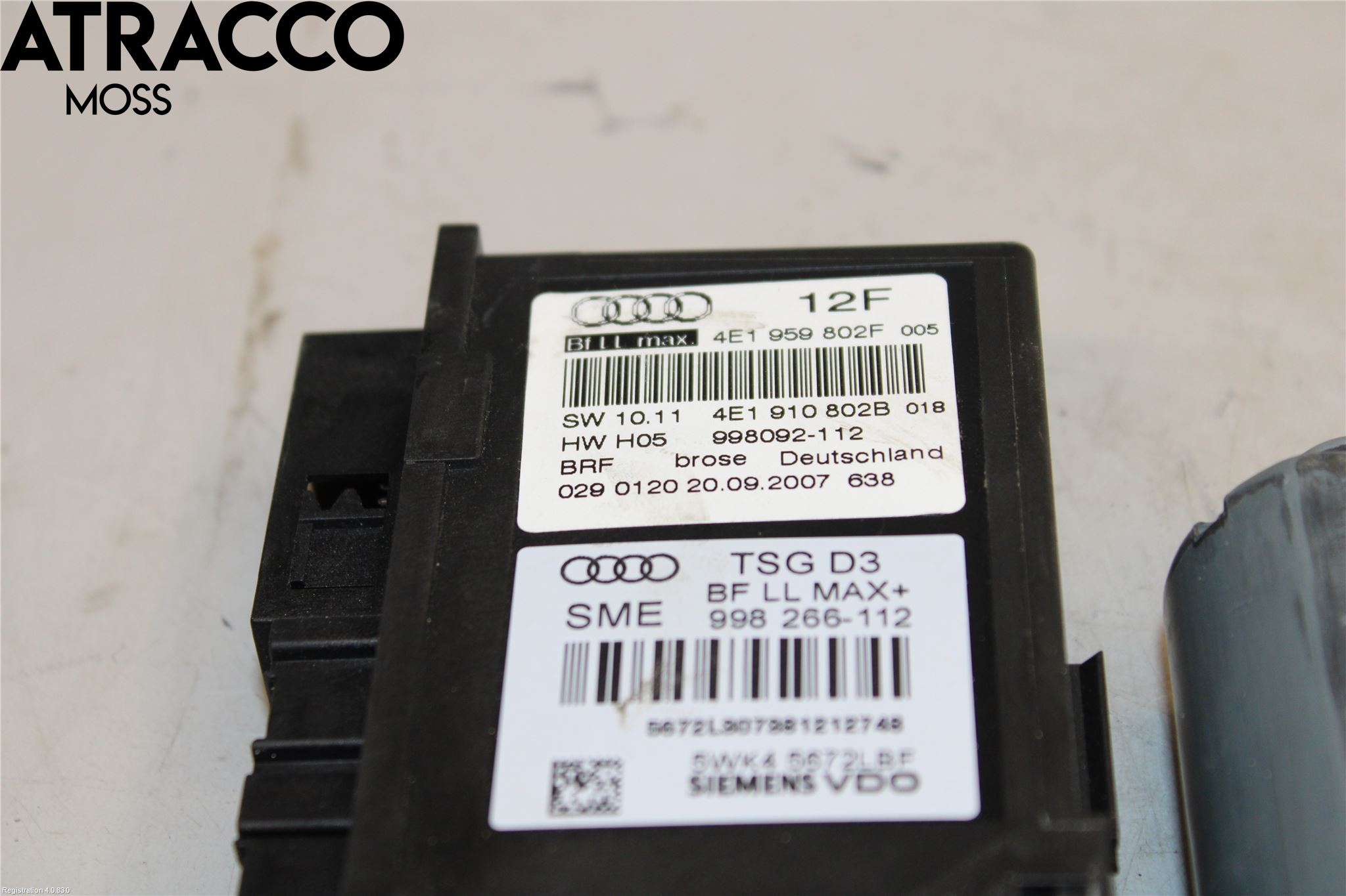 Audi A8/S8 4D 94-02 Vindusheismotor