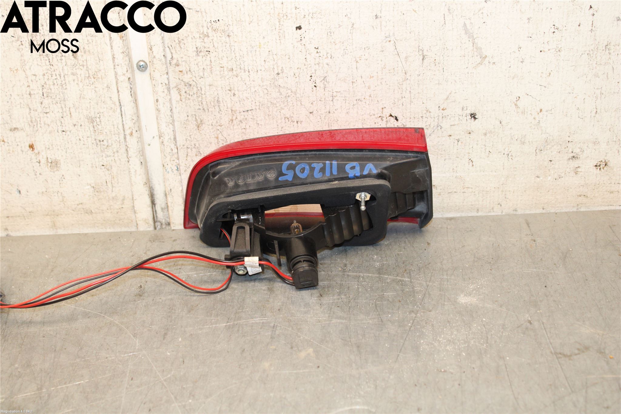 Volvo S60 11-13 Baklykt Venstre  På Luke(Indre