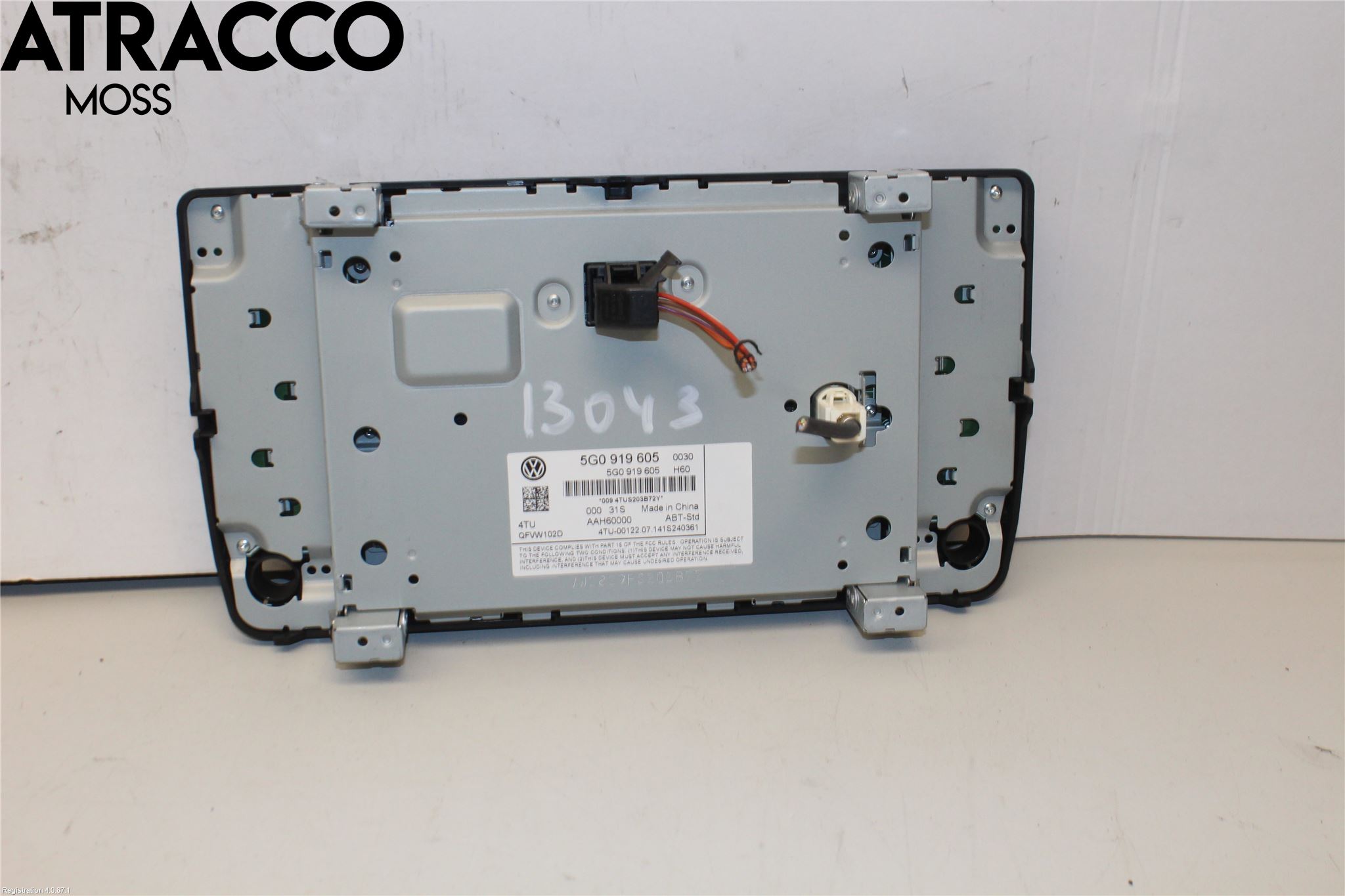 Volkswagen VW GOLF SPORTSVAN 15-20 Multifunktionsdisplay